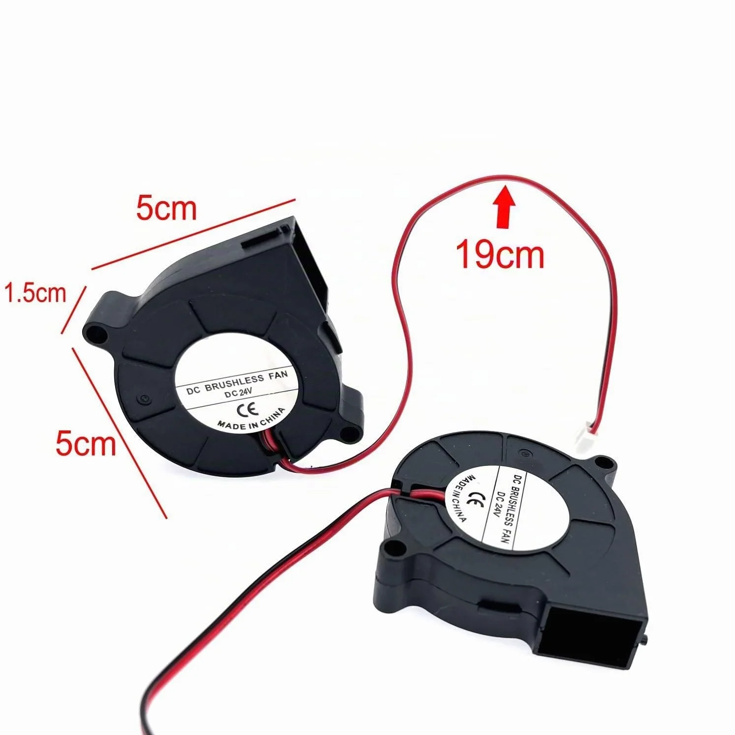 JZK 2PZ 5015 Ventilatore DC senza spazzole 24V, 6500 RPM/min, 50x50x15mm, Ventola piccola 5cm 50mm Ventola di raffreddamento per stampante 3D