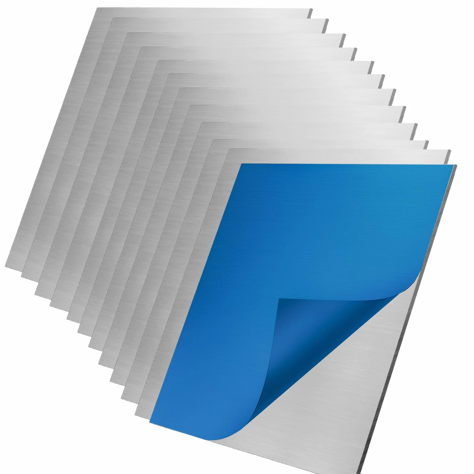 12pcs piastra alluminio 150 x 150 x 0.5mm, foglio alluminio 0,5 mm, Fogli Metallica alu per l'Artigianato Saldatura, Incisione, Decorazione e Gioielli Fai da Te (12, 150x150x0.5mm)