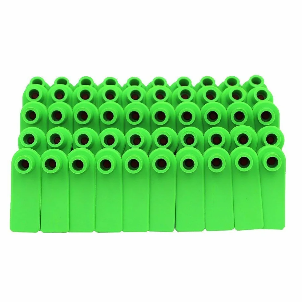 100 etichette in plastica per animali da fattoria, etichette identificative per mucche, bovini, pecore, capre e maiali