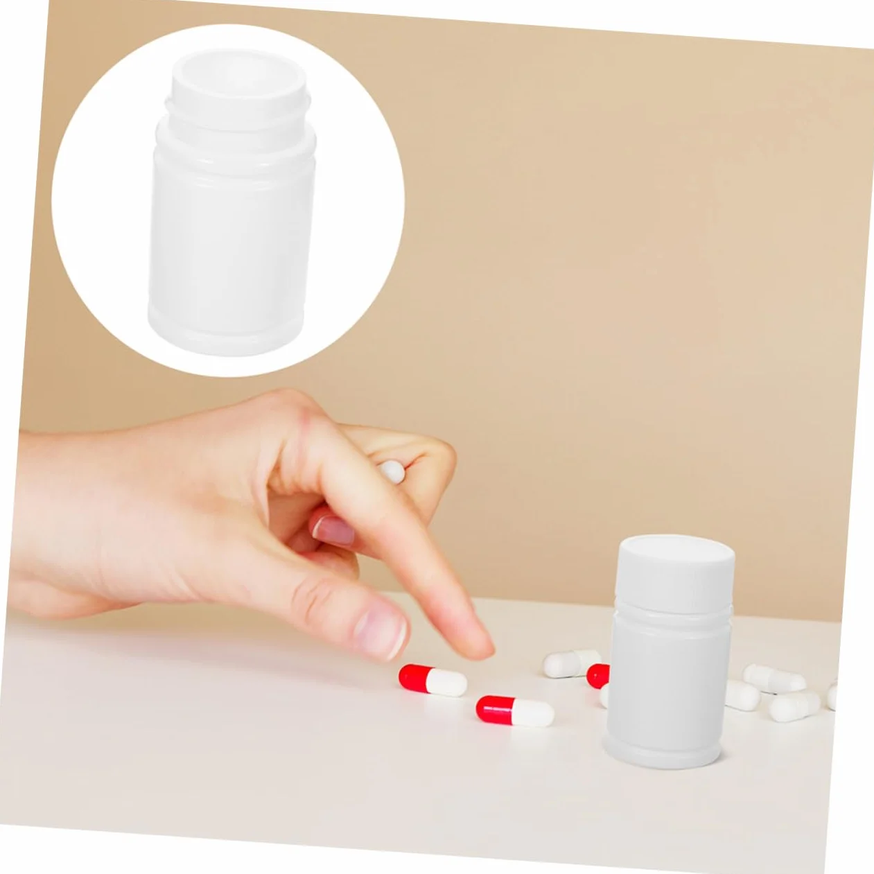 Cabilock 24 Bottiglie HDPE 20ml Contenitori Farmaceutici Sigillati Antiperdita