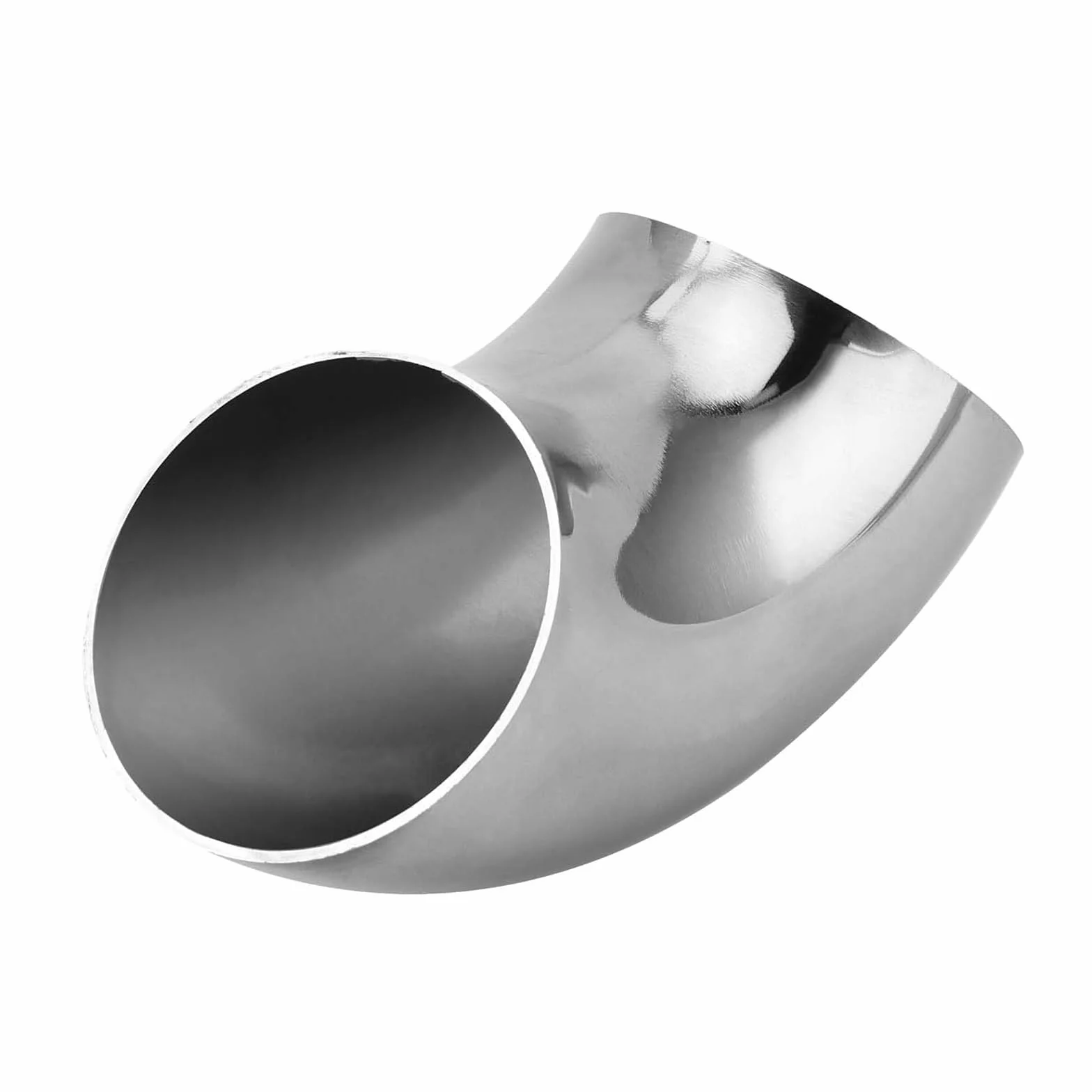 Gomito di scarico 90 gradi tubo in acciaio inox 63mm 2,5'' per auto