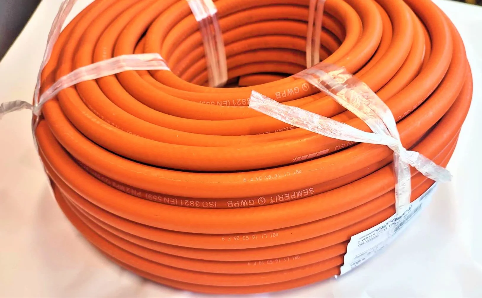 Tubo per Gas Propan Butan 25m 20bar Ø9mm Raccordo Rapido -30°C