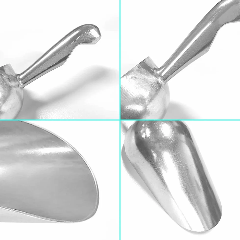 FineGood - Paletta per ghiaccio con 6 bottiglie in acciaio inox per cucchiaini da bar, bottiglia di liquore, beccuccio con tappi antipolvere