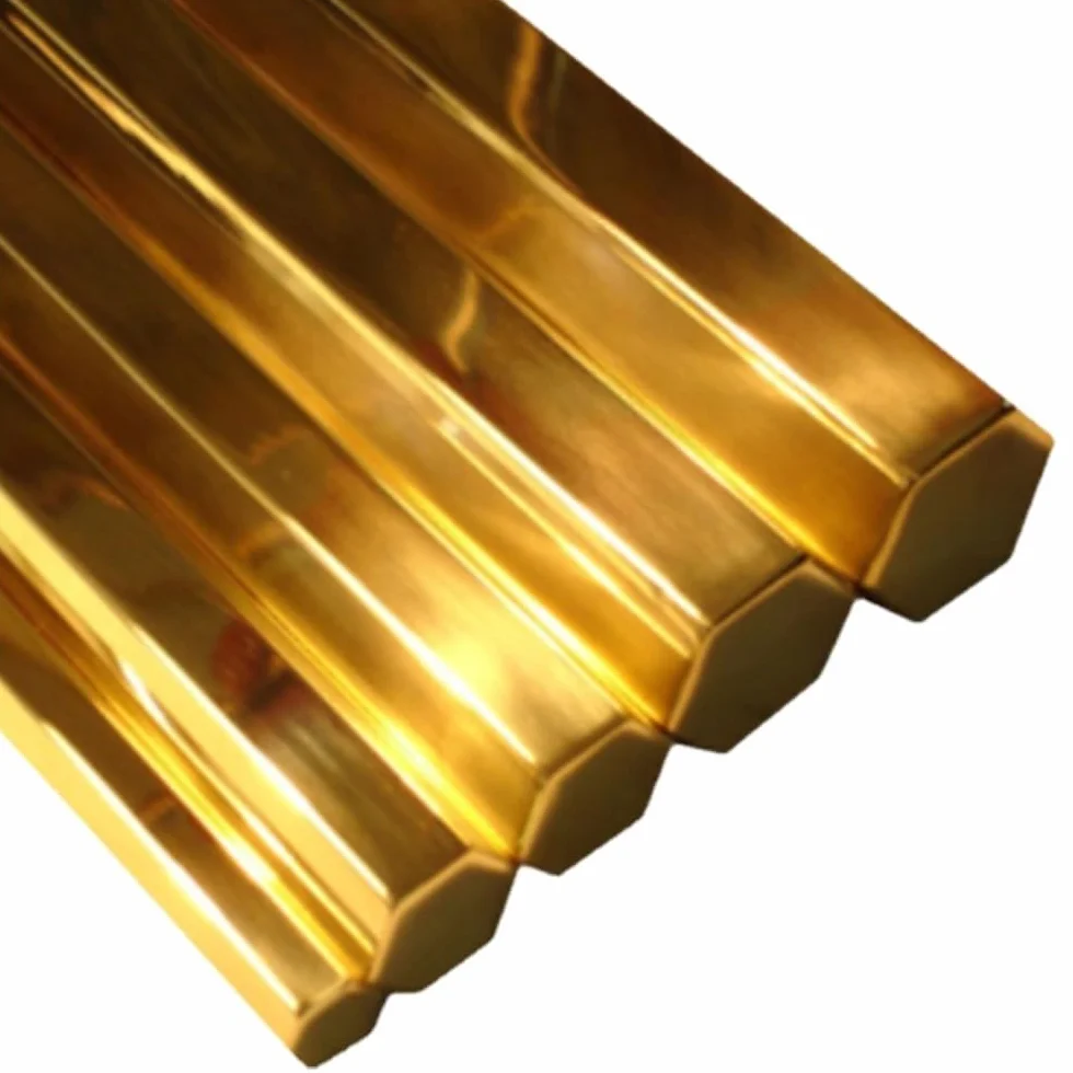 Asta esagonale in ottone H59/H62 4mm-65mm 330mm/200mm