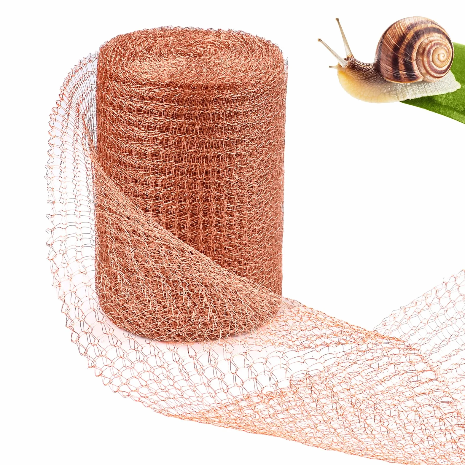 Nastro in Rame Contro Le lumache, 12 m x 12,7 cm, Doppio Strato di Repellente per lumache, in Rame, tagliabile per prevenire Topi da Giardino, Uccelli e lumache