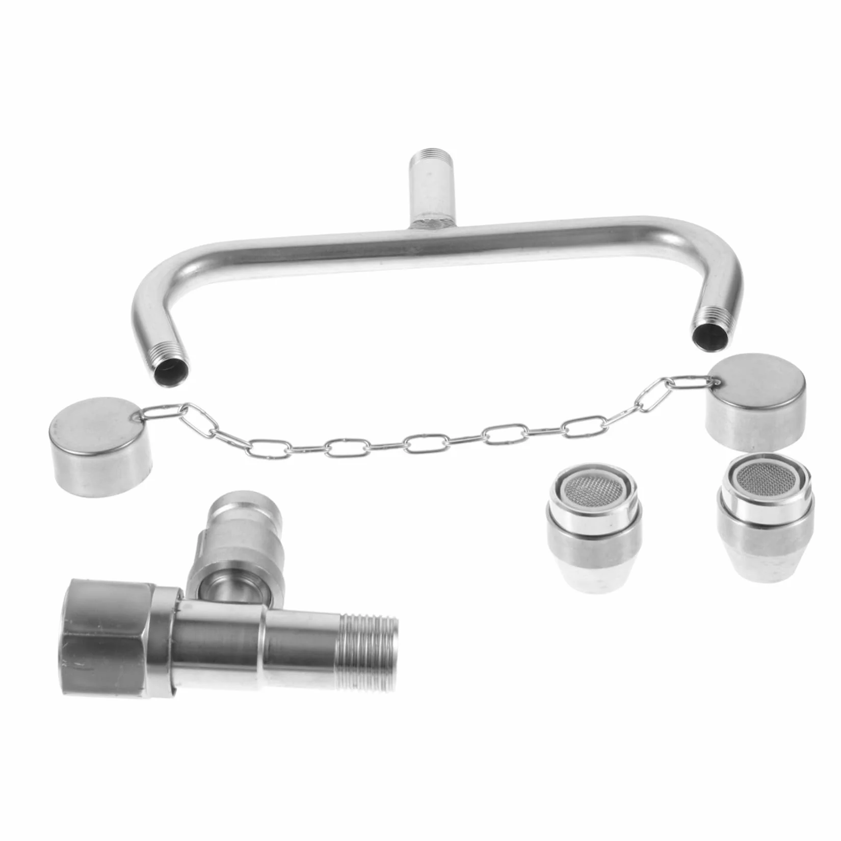 Ipetboom Unità Lavaggio Occhi in Acciaio Inox Stazione Lavaocchi Da Incasso Rubinetto Pronto Per Emergenze Oculari