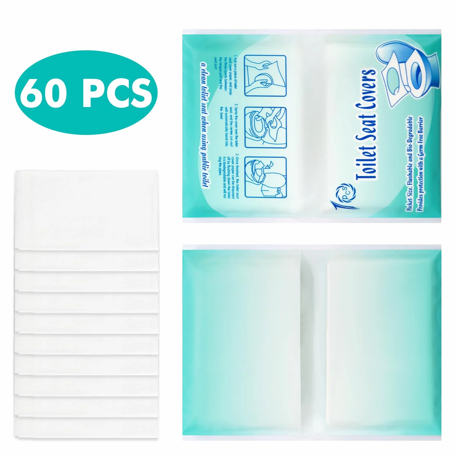 Copriwater usa e getta biodegradabili 42x35cm adulti bambini