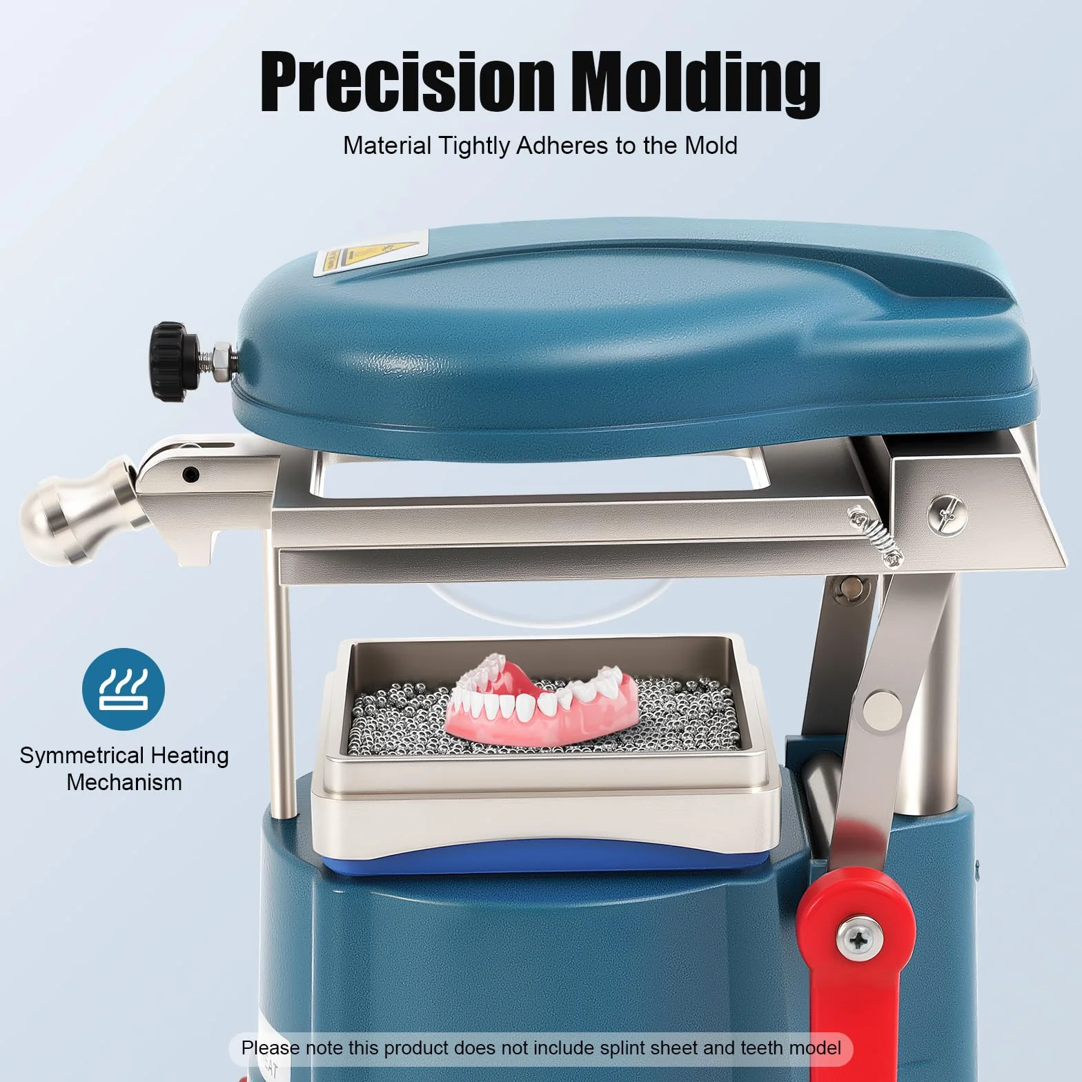 Termoformatrice Dentale 1000W Dental Vacuum Forming Machine Macchina per la Formatura Dentale con 1 Pack Stahlkugeln