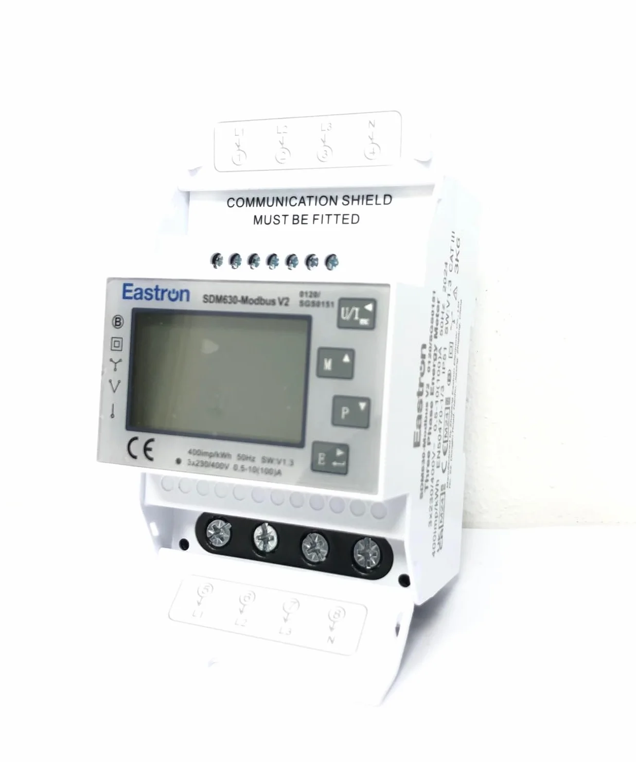Eastron SDM630 Modbus V2 MID Misuratore di Energia Monofase/Trifase AC 400V Digitale 100A certificato MID