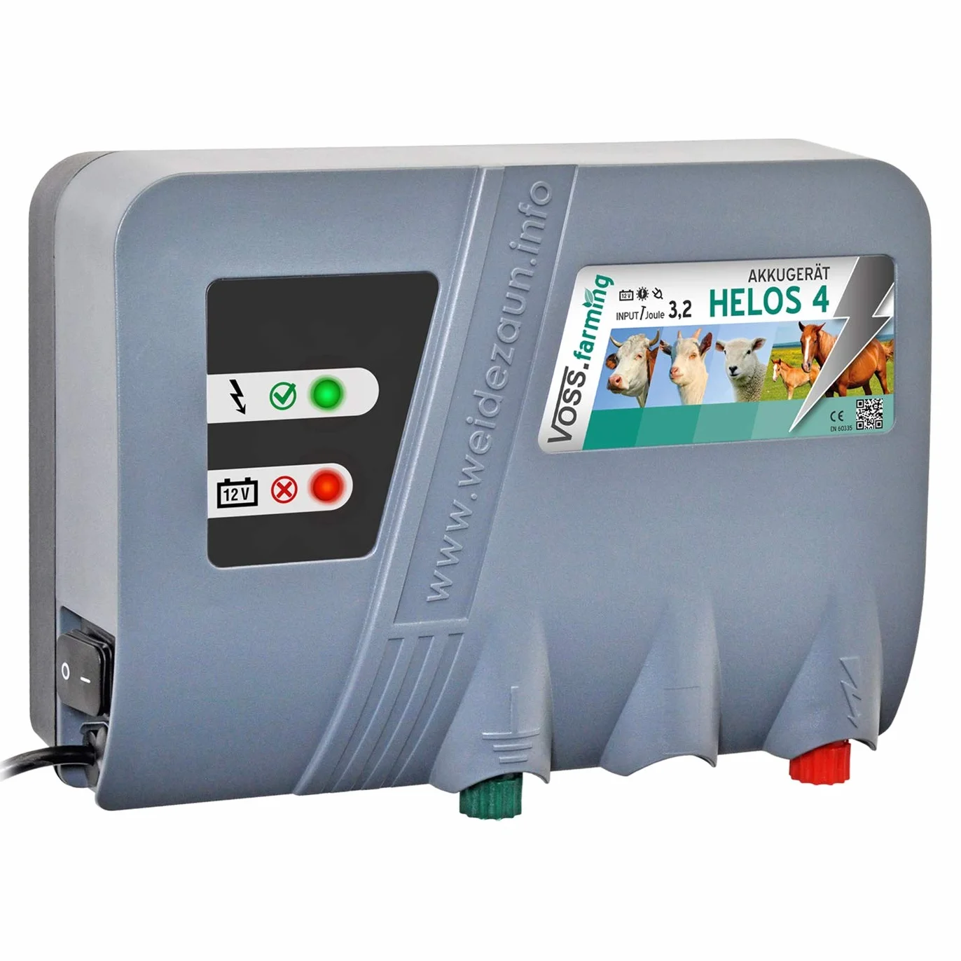 VOSS.farming HELOS 4 Elettrificatore per recinzioni elettriche 12V 230V