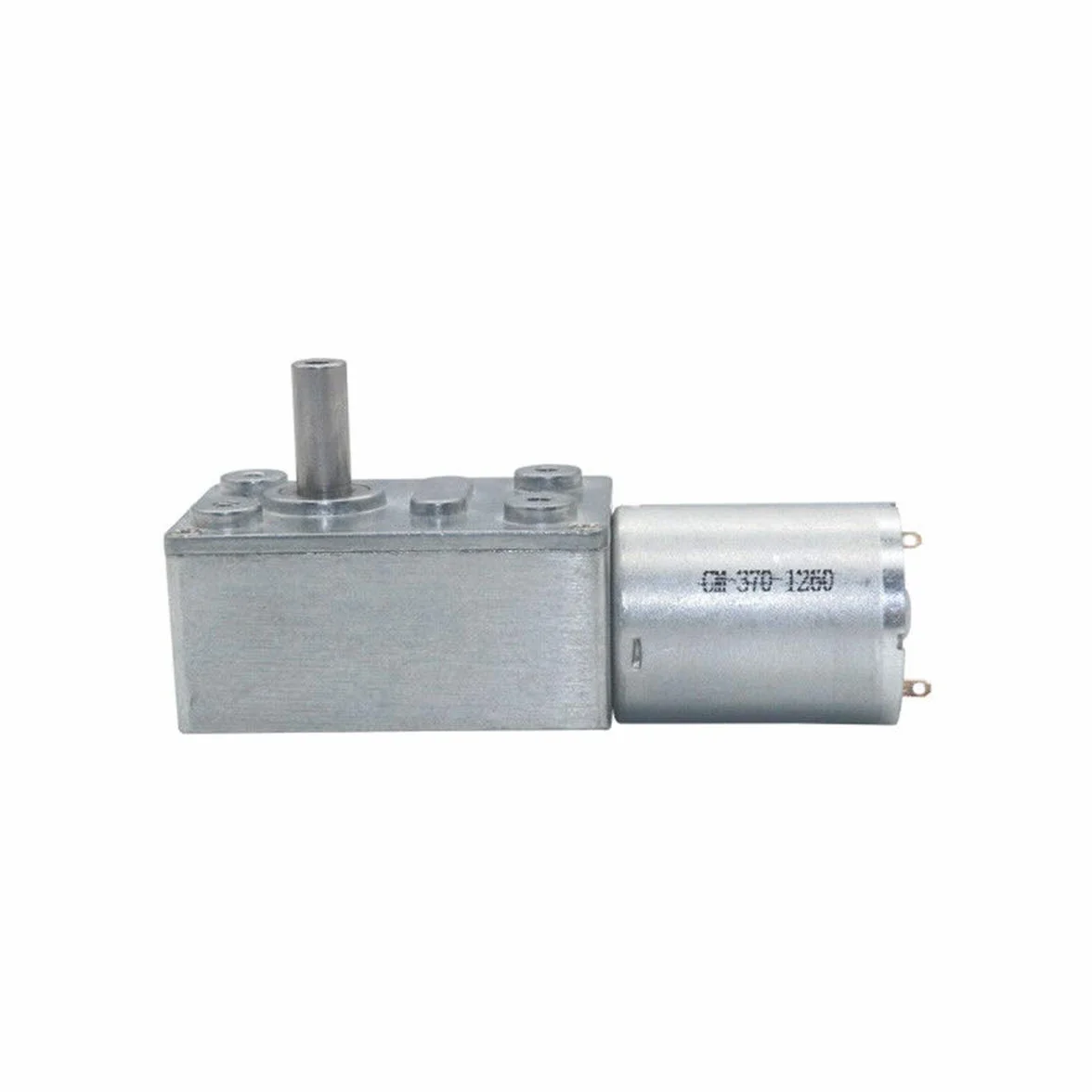 Motore elettrico 12 V DC12 V Ingranaggio a vite senza fine 2 RPM fino a 375 RPM Riduttore Motoriduttore Bassa Velocità 370 Serie Reversibile Alta Coppia 6 mm Diametro frizione (DC12 V 2 RPM)