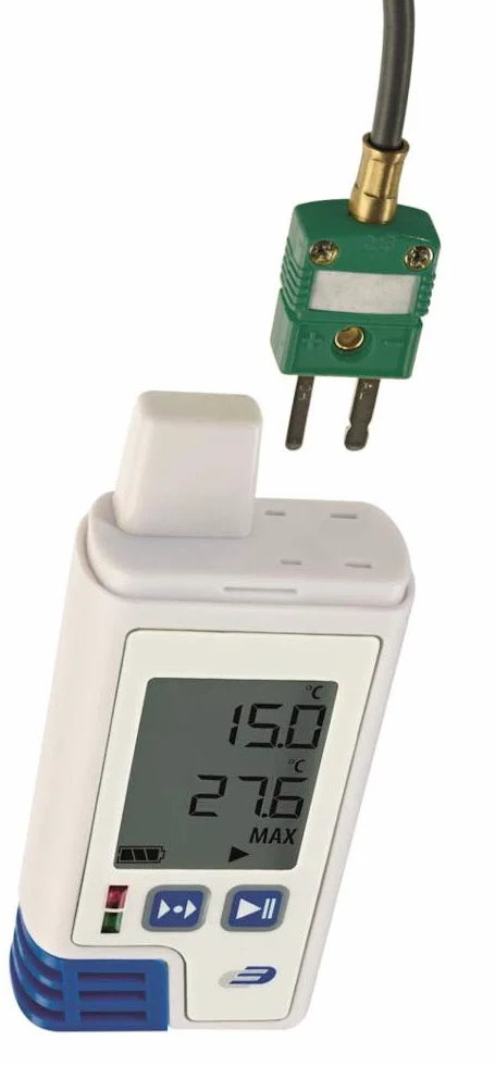 TFA Dostmann LOG200 TC rejestrator temperatury USB 60.000 rekordów PDF biały