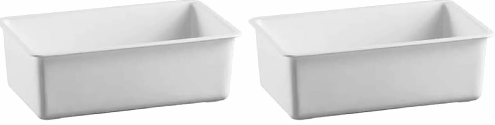Giganplast Vaschetta idonea per il trasporto e l'esposizione degli alimenti, Misura/e - cm 30x20 h.10-4 Litri (Confezione da 2)