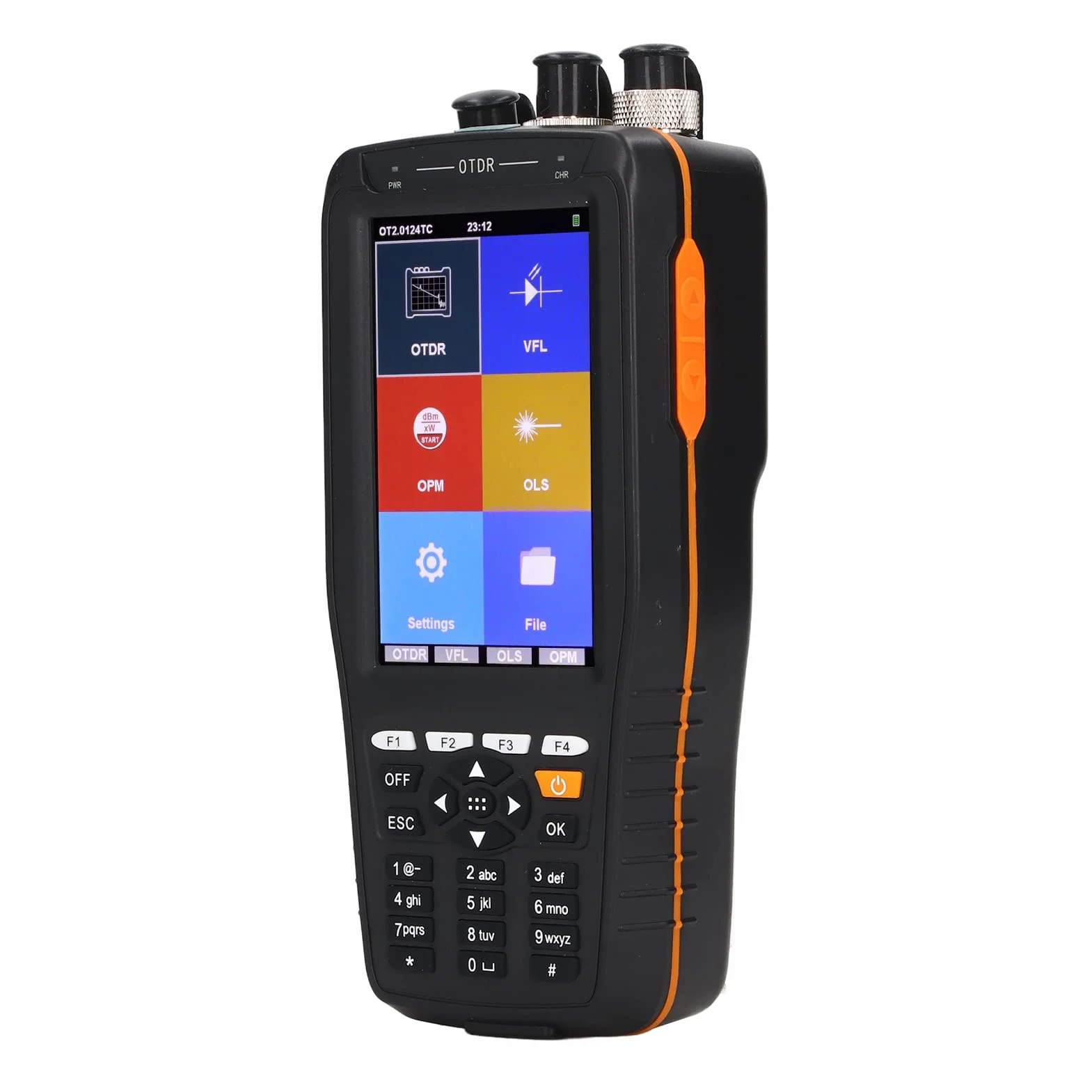 OTDR 1550nm Multifunzionale con schermo Toccabile 3,97 pollici - Strumento Fibra Ottica 60 km Dynamic Range 20 dB, FC/PC, SC/PC