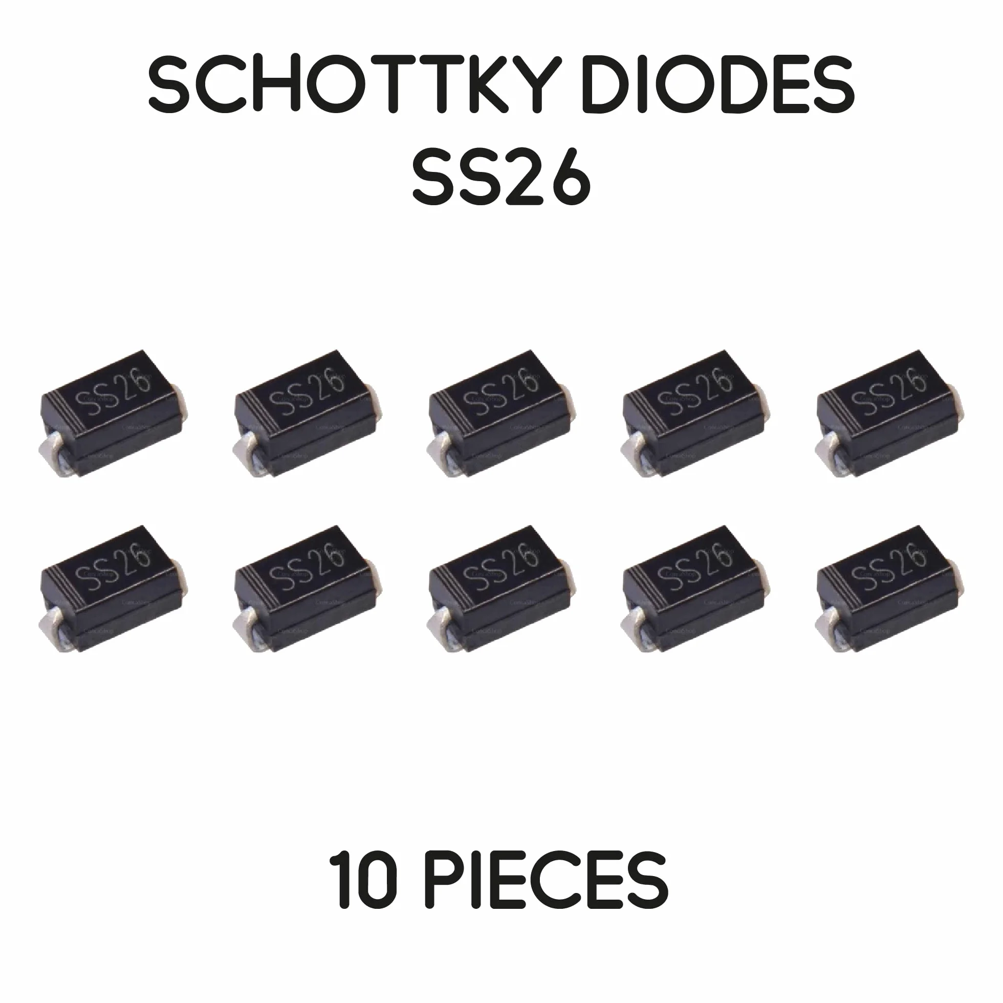 Diodi Schottky SS26-10 pezzi