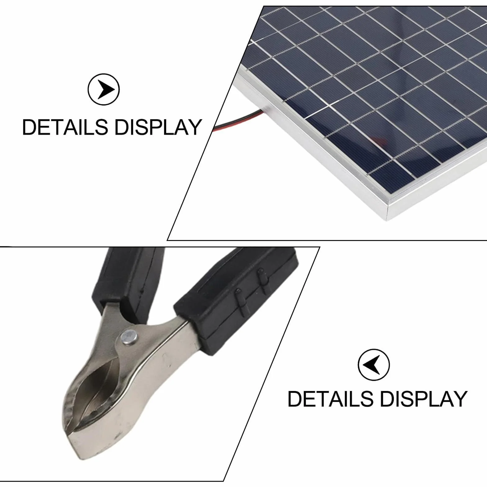 Kit pannello solare da 100W con telaio in alluminio e scatola di giunzione IP67, include controller per ricarica efficiente a 12V/24V in camper, barche, campeggi