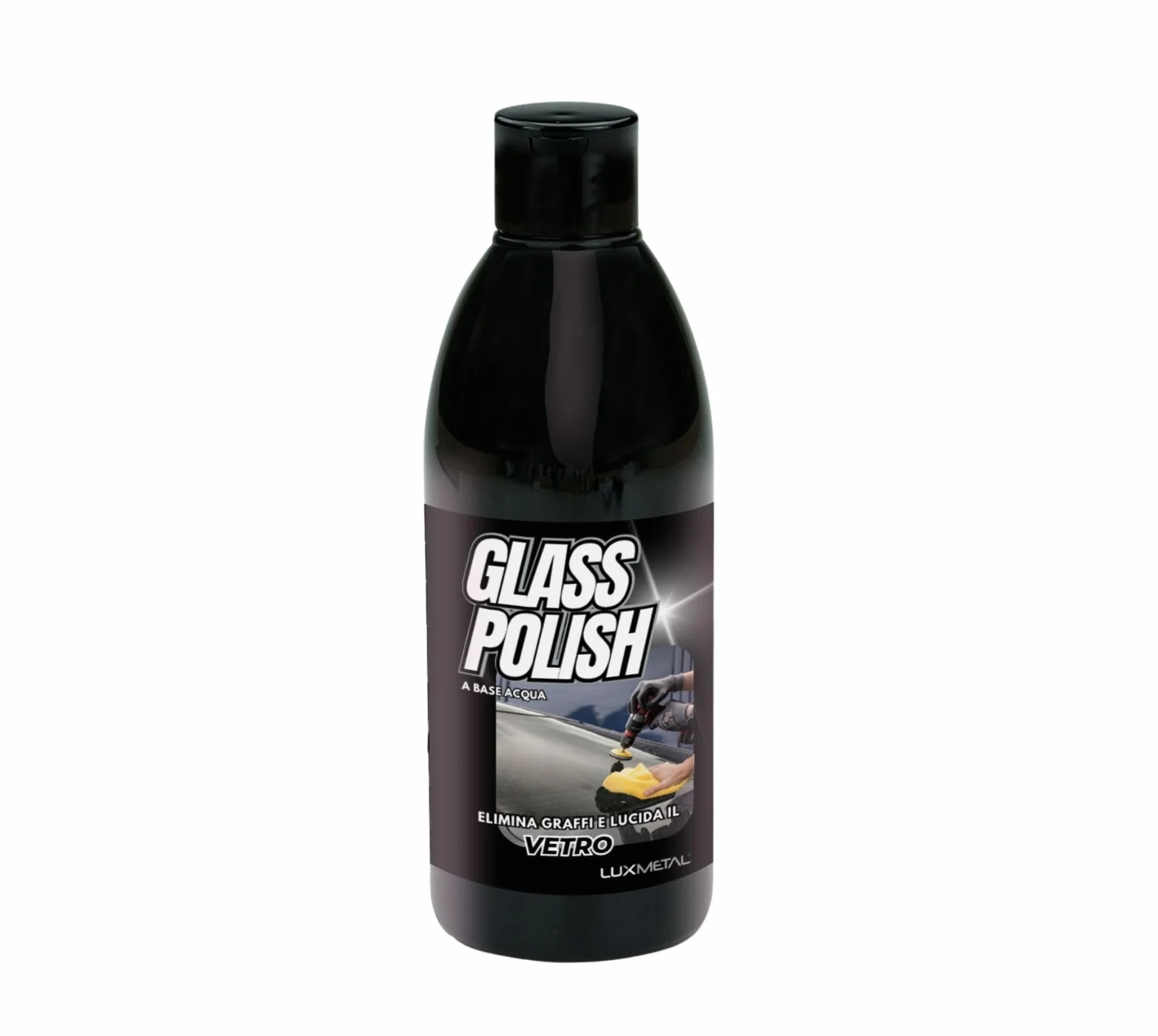 Lux Metal - Glass Polish Lucidante per Vetro 250 Gr con Ossido di Cerio Pasta Abrasiva Lucidatura Superfici in Vetro Rimuovi Graffi per Vetri Auto Finestre e Specchi carrozzeria moto barca (250 Gr)