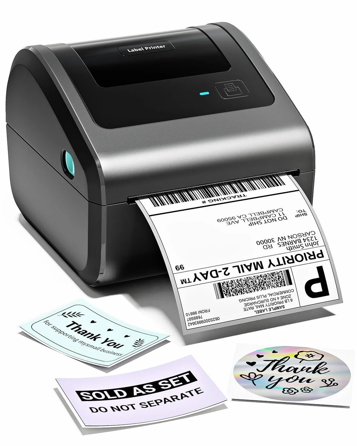 Phomemo Stampante Etichette Spedizione Bluetooth, 4x6 Stampante Termica Adesive, D450BT Etichettatrice