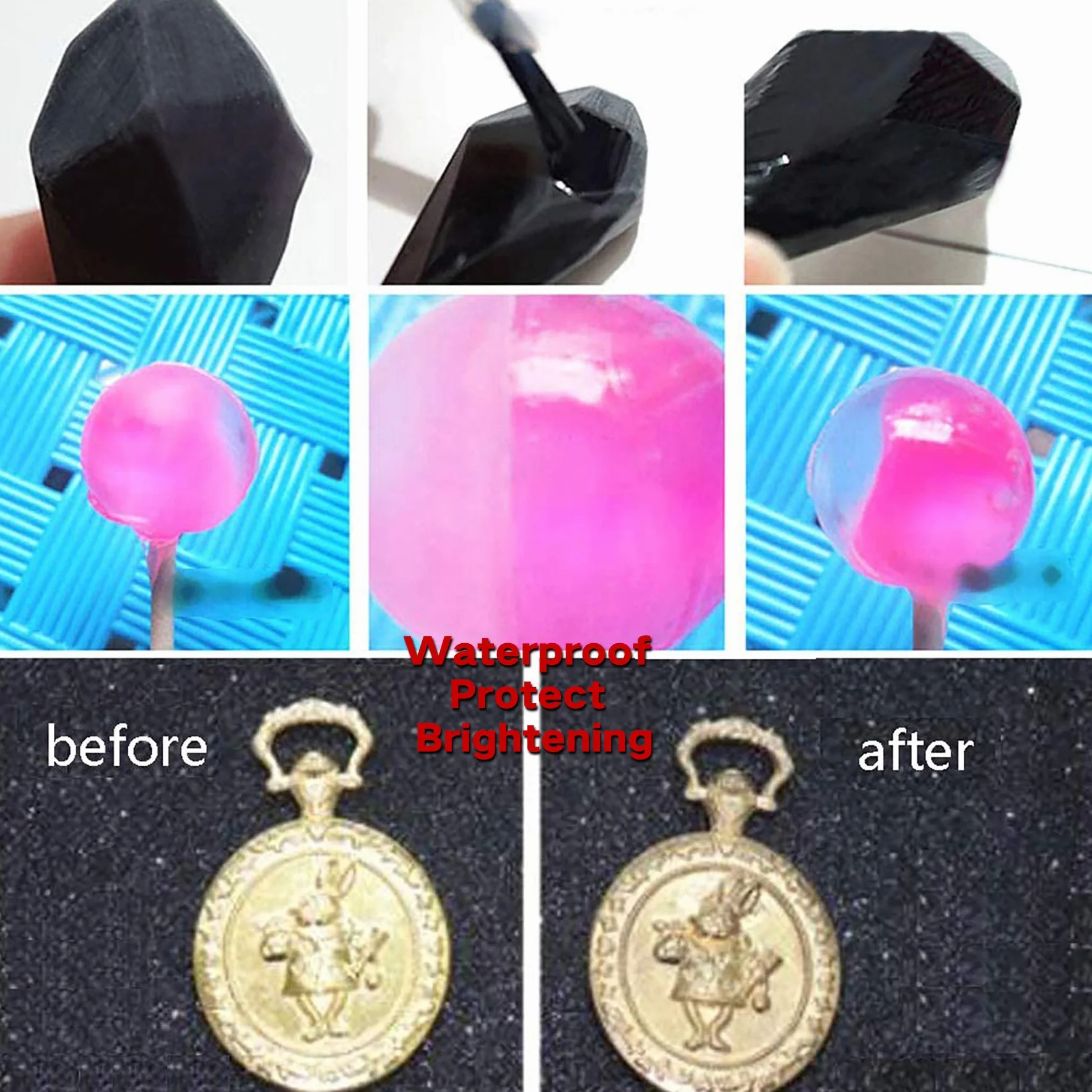 Resina epossidica cristallina duro 500g+30g+15ML Upgrade 1 Minute Quick Cure Lampada inclusa