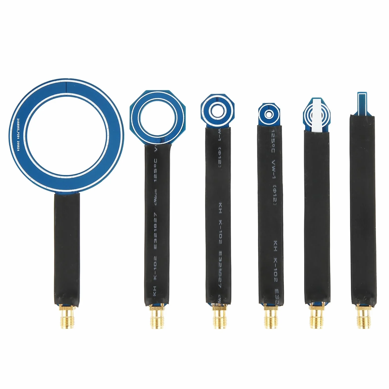 Antenna di presa della Sonda di Campo Magnetico Campo Vicino al PWB di 6 pezzi, Antenne di Sensore di Conduzione Sonda 1.6mm/0.1in Sonde di Antenne di Test