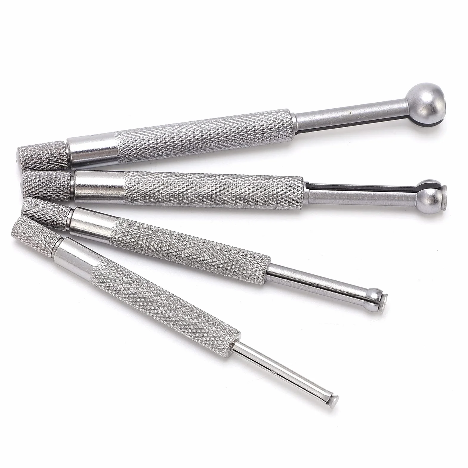 Calibro per Fori 4PCS Calibro Telescopico Calibro a Sfera Completo Set di Alesametri 3‑13 Mm per Misurazione di Scanalature di Fessure per Piccoli Fori