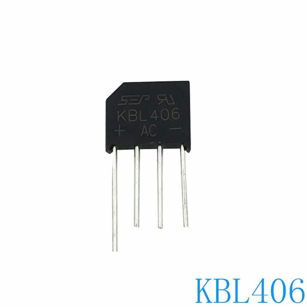 KBL406 Diodo Raddrizzatore Schottky a Ponte Monofase 4A 600V 10 Pezzi