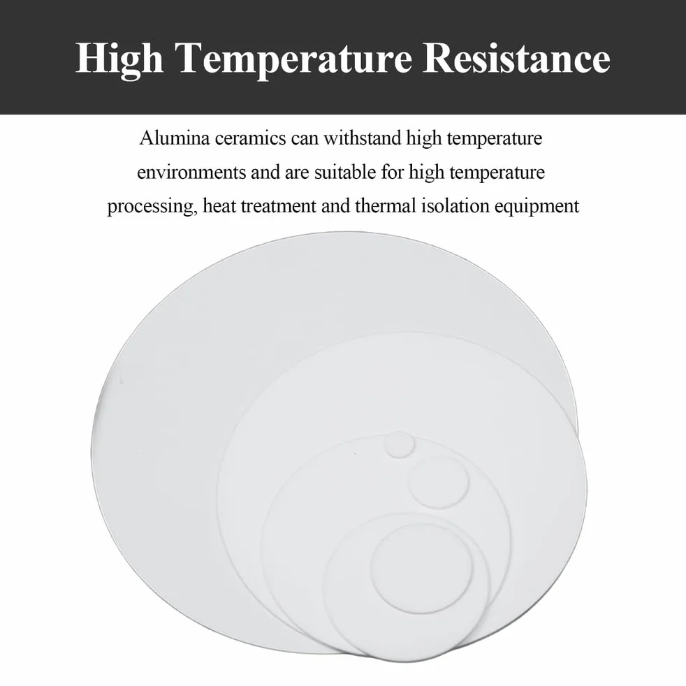 Piastra isolante rotonda in ceramica di allumina 10 pezzi Diametro 30 mm Spessore 2mm