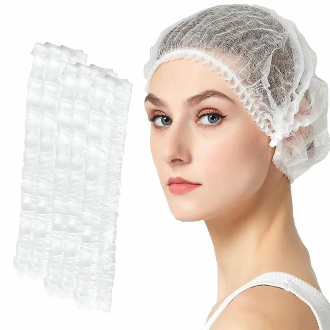 Retine per capelli monouso PP 52 cm bianco cuffietta copricapo accessorio medico