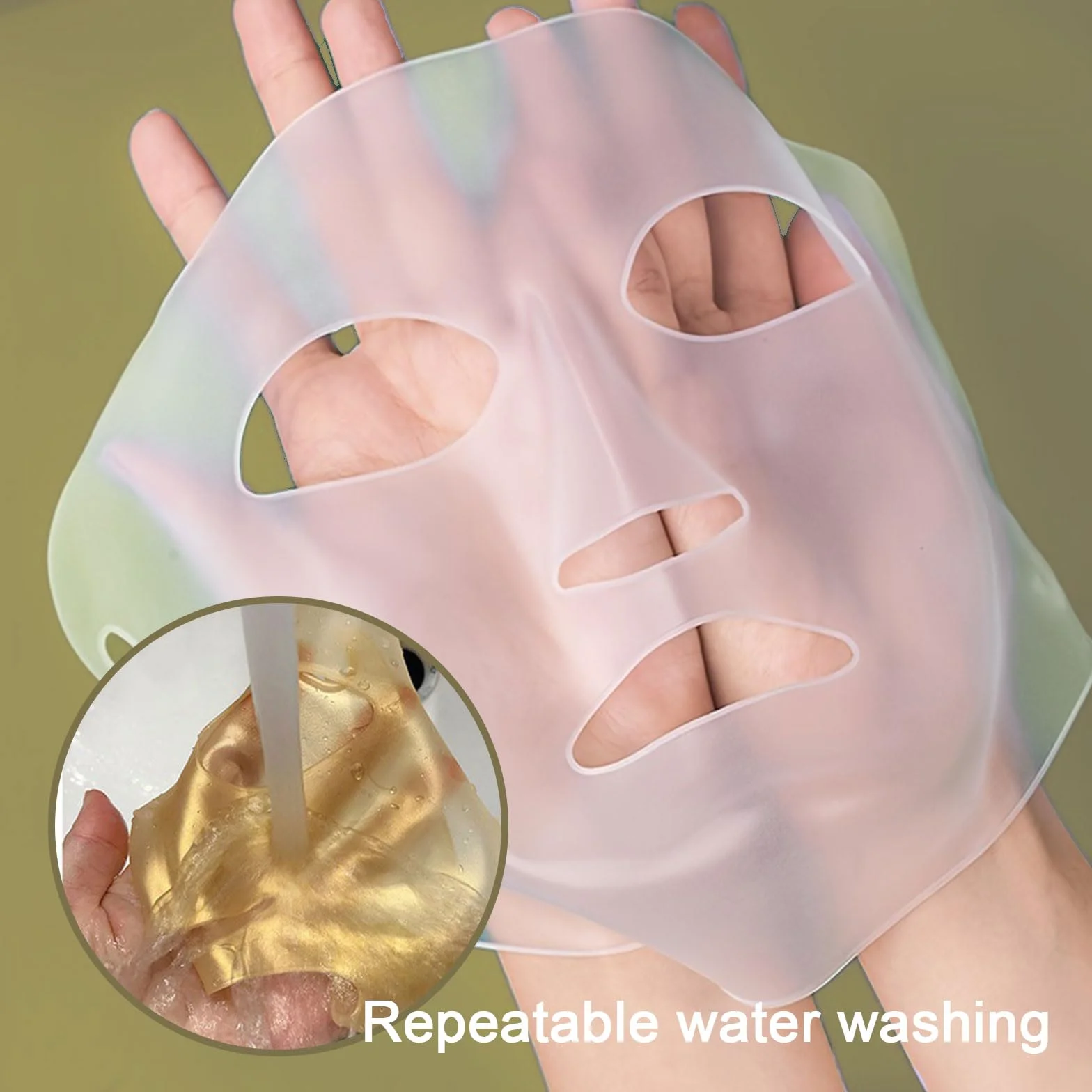 Maschera per la Pelle in Silicone Riutilizzabile, 6 Pezzi Copertura Viso Accessori