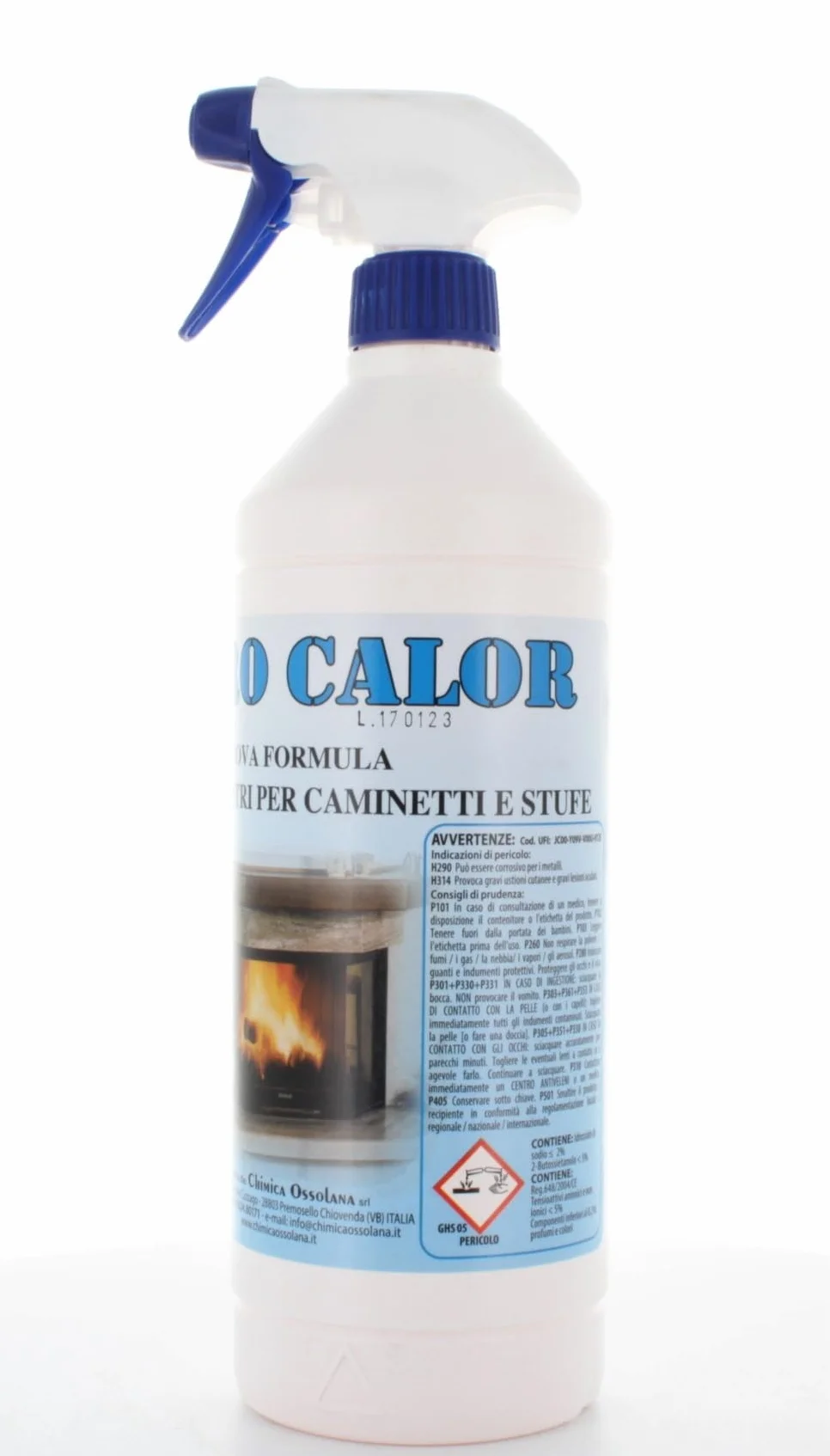 Maniver Vetro Calor Detergente Vetri per Caminetti 1 lt