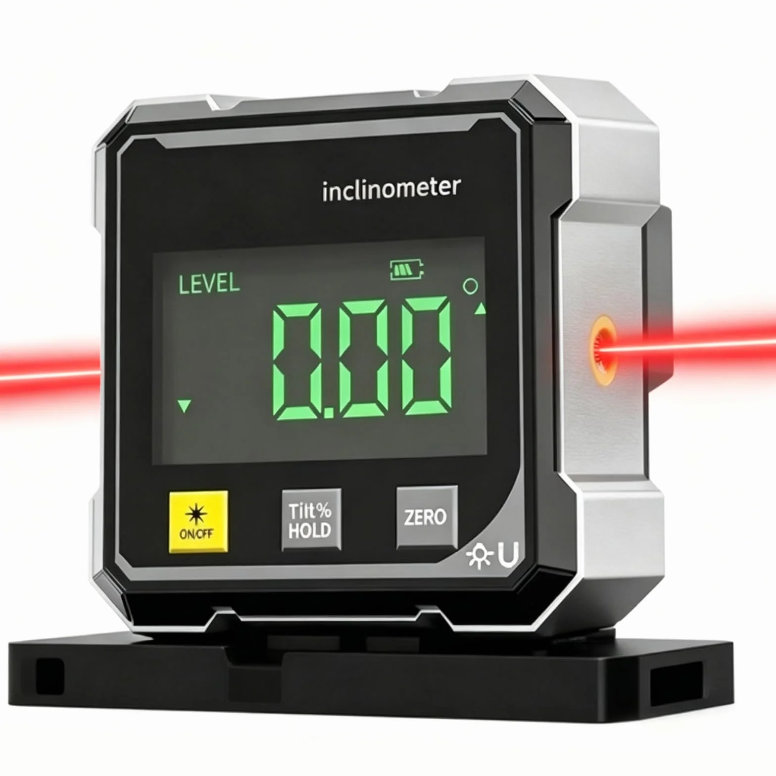 Livella Digitale Ricaricabile, Goniometro digitale, inclinometro laser, Inclinometro Digitale Ricaricabile, inclinometro, Level Box con Laser Elettronico, livella digitale con display LCD