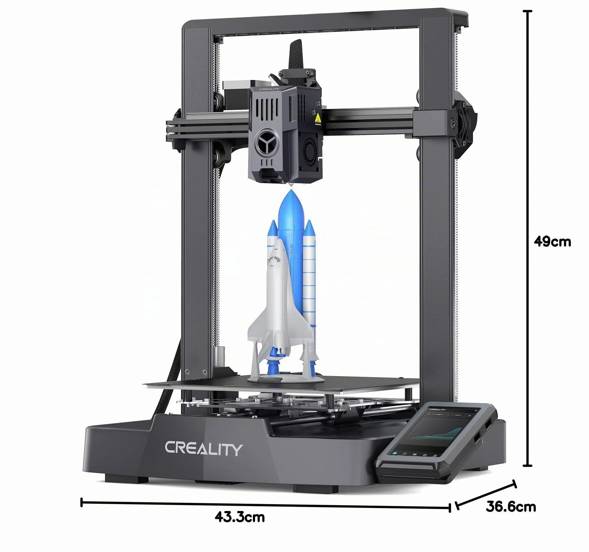 Creality Stampante 3D Ender 3 V3 KE, 500 mm/s di Stampa ad Alta Velocità con Livellamento Automatico, Printer 3D L'estrusore Diretto Sprite Supporta la Stampa a 300℃, Volume di Stampa 220×220×250 mm