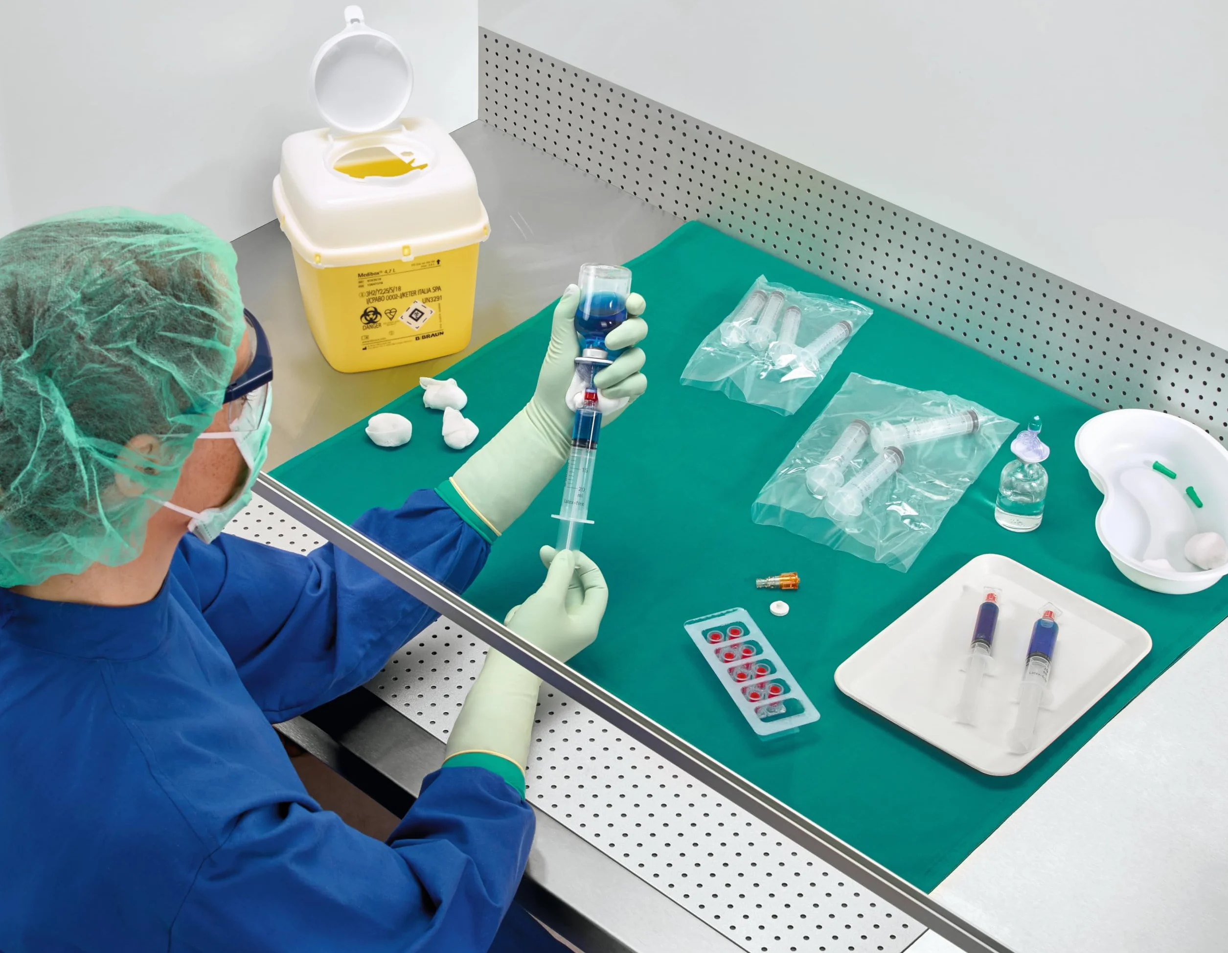 Contenitore per rifiuti da 2,4 litri oggetti appuntiti medico