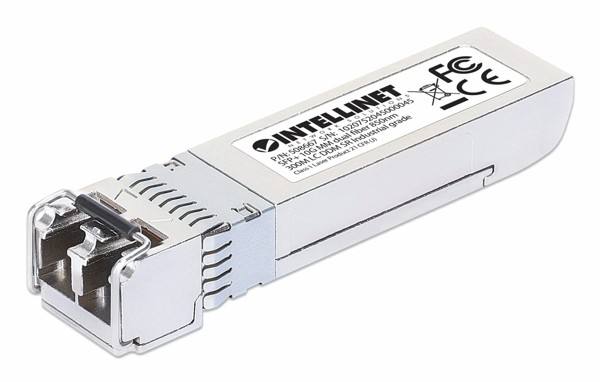 Intellinet 508667 SFP+ Transceiver Fibra Ottica Multimodale LC Duplex 10GBase-SR