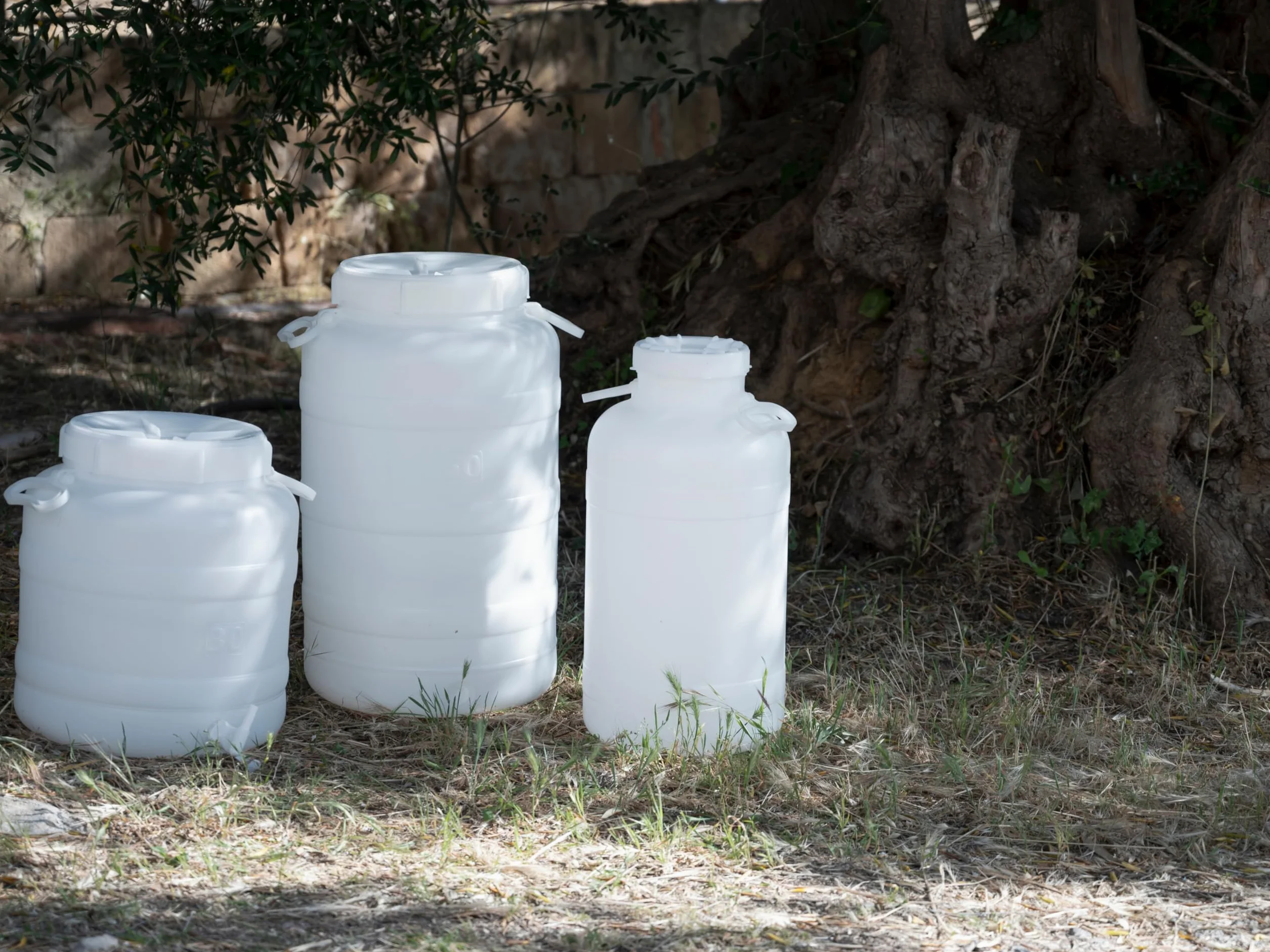 Ecoplast Fusto in Plastica a Bocca Larga con Guarnizione e Tappo, Capienza 10 Lt, Neutro