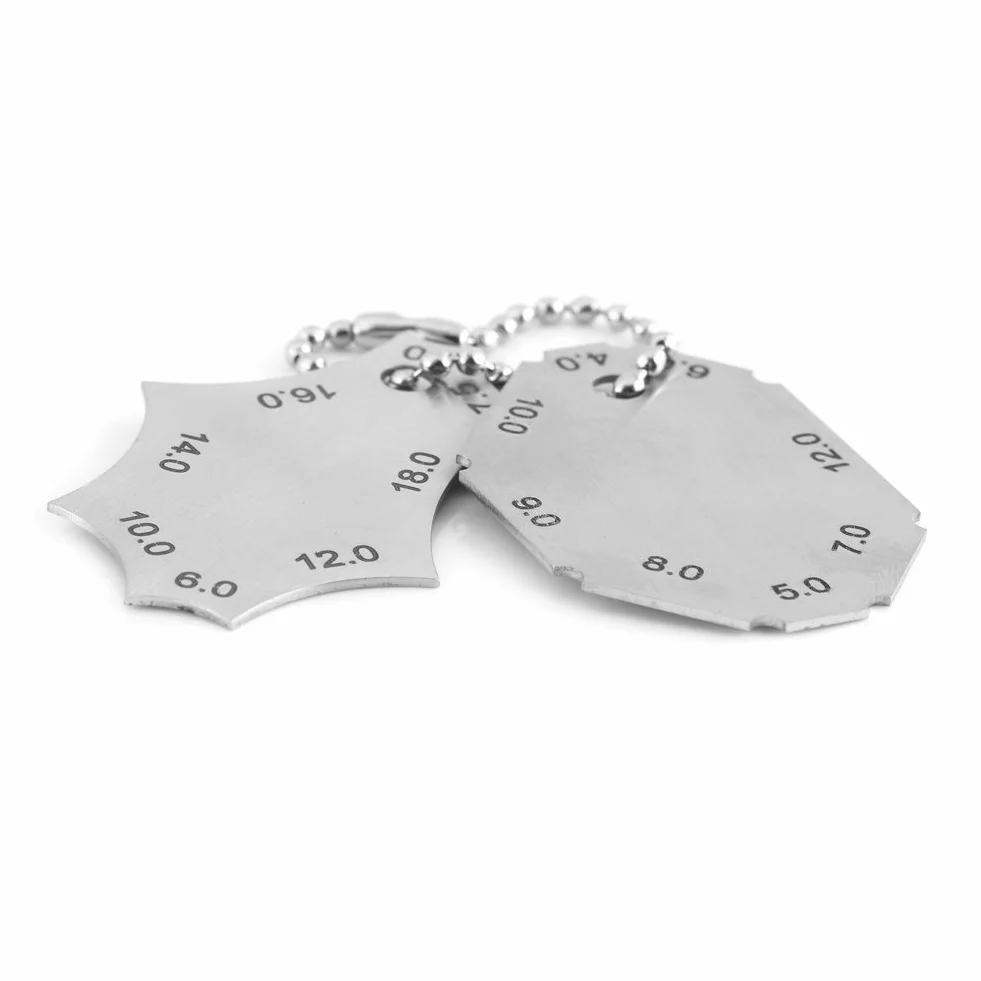 Saldatura a raccordo a T Giunto Calibro profondità gola lunghezza gamba Righello Argento