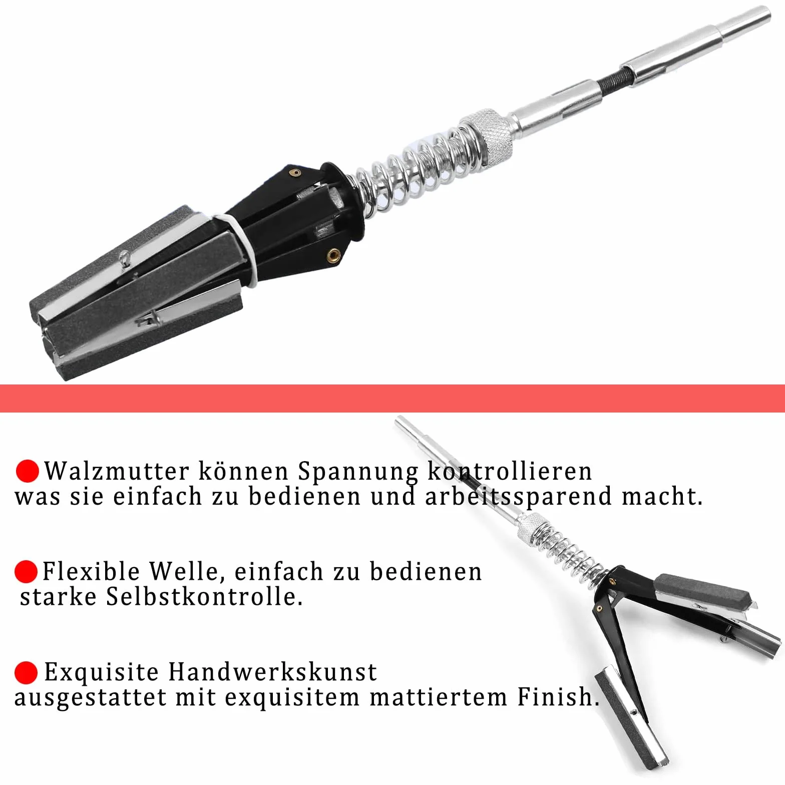 GERUI Dispositivo a cilindro Hon, 3 ganasce per lucidatura, spazzola regolabile 19-64 mm, cilindro freno auto, tubo, foro, utensile levigatura, ricambio auto, camion