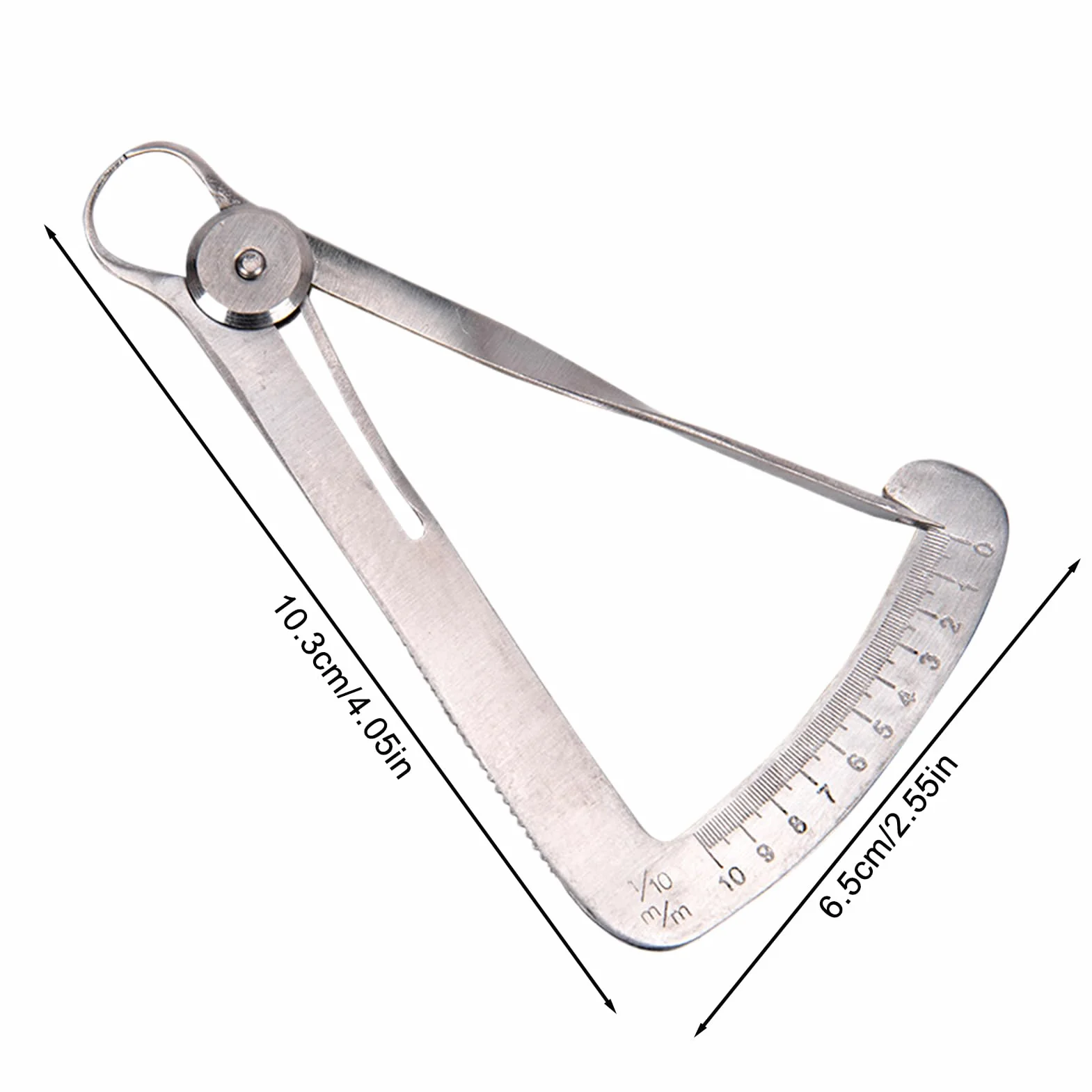 Calibro del triangolo di precisione in acciaio inossidabile - Utensile dentale ad alta precisione, spessore manuale corona