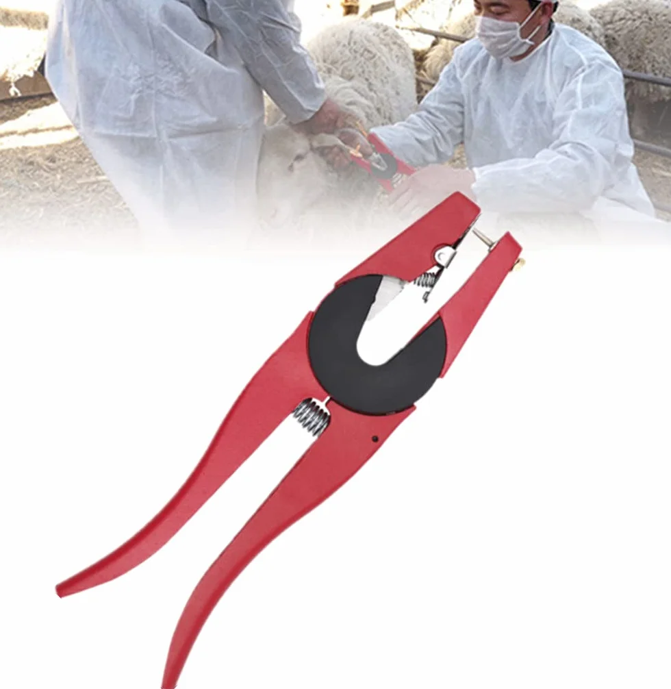 Pinza Applicatrice per Marche Auricolari per Ovini – Strumento di Identificazione Animali da Allevamento per Capre, 23 cm