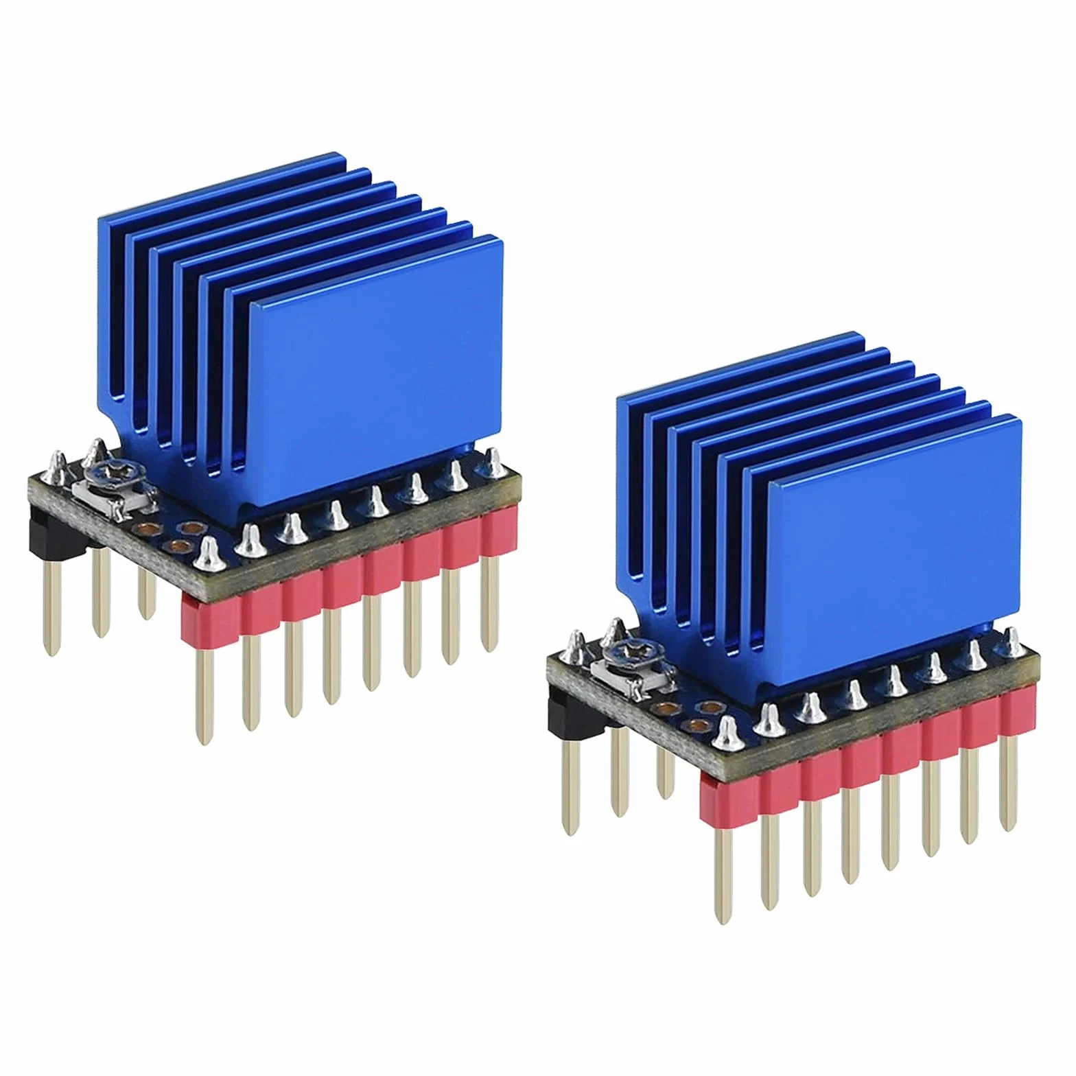 2 pezzi TMC2209 V2.0 driver motore passo-passo accessori per stampante 3D ultra silenzioso con dissipatore di calore infinito bit indietro a zero