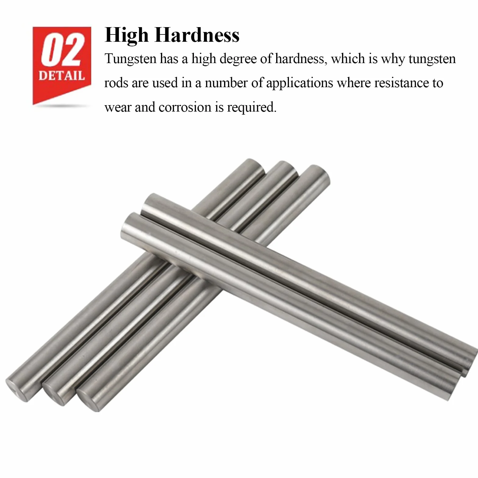 Barra Di Tungsteno 100 Mm Diametro 5 Mm per Industria Elettronica e Aerospaziale