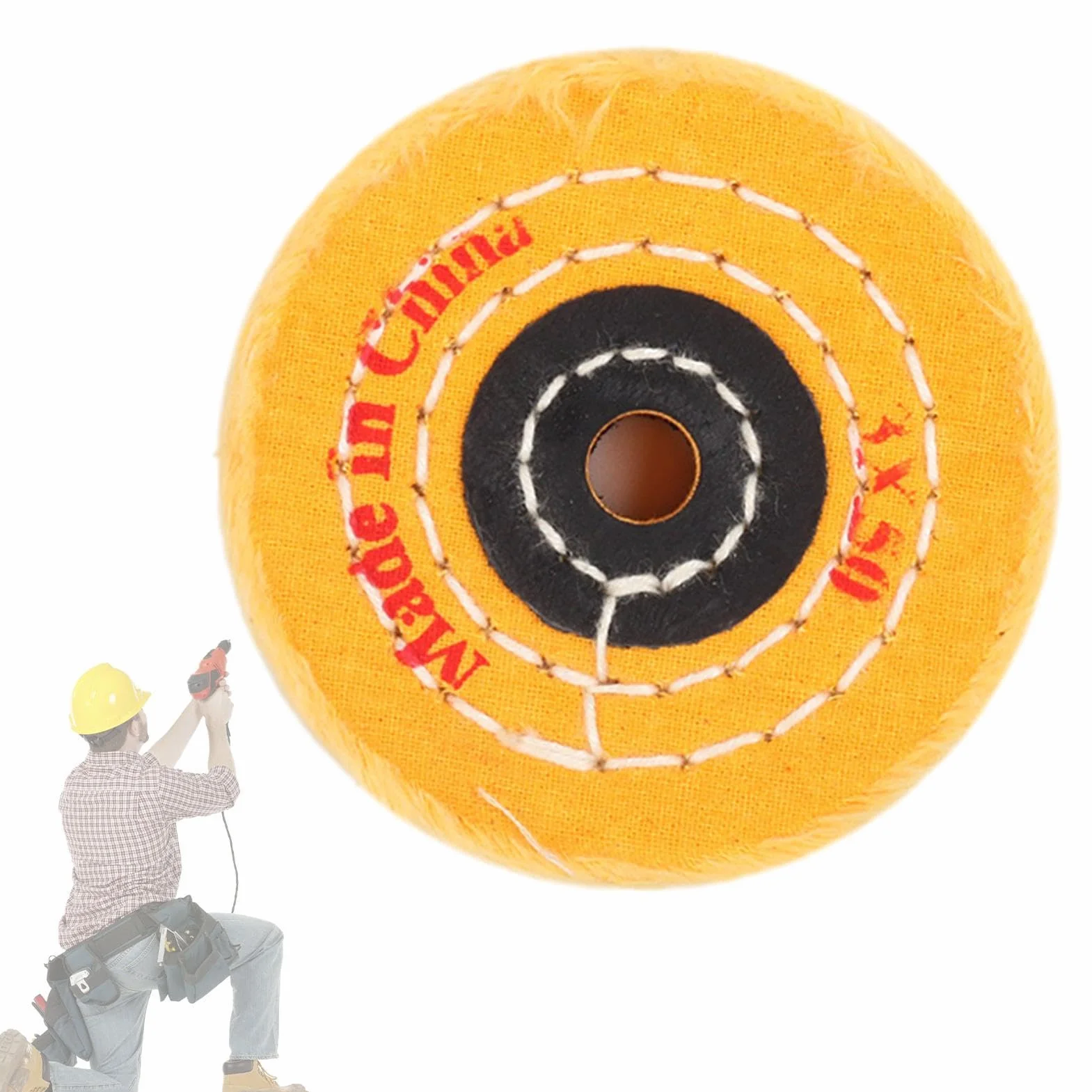 Ruota per lucidatura in lana set trapano feltro