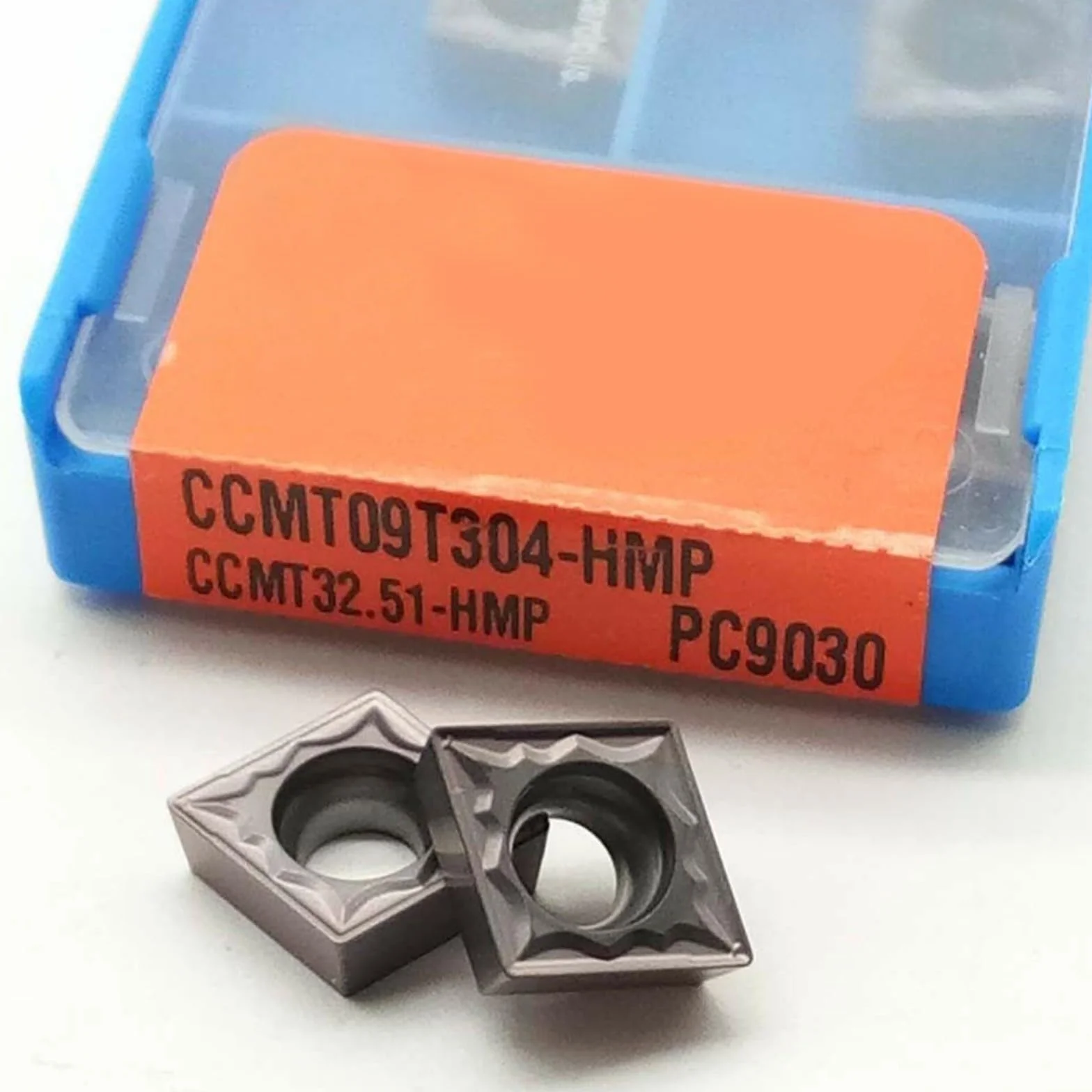 Inserti di tornitura in carburo CCMT09T304-HMP grado PC9030 per CNC metalli