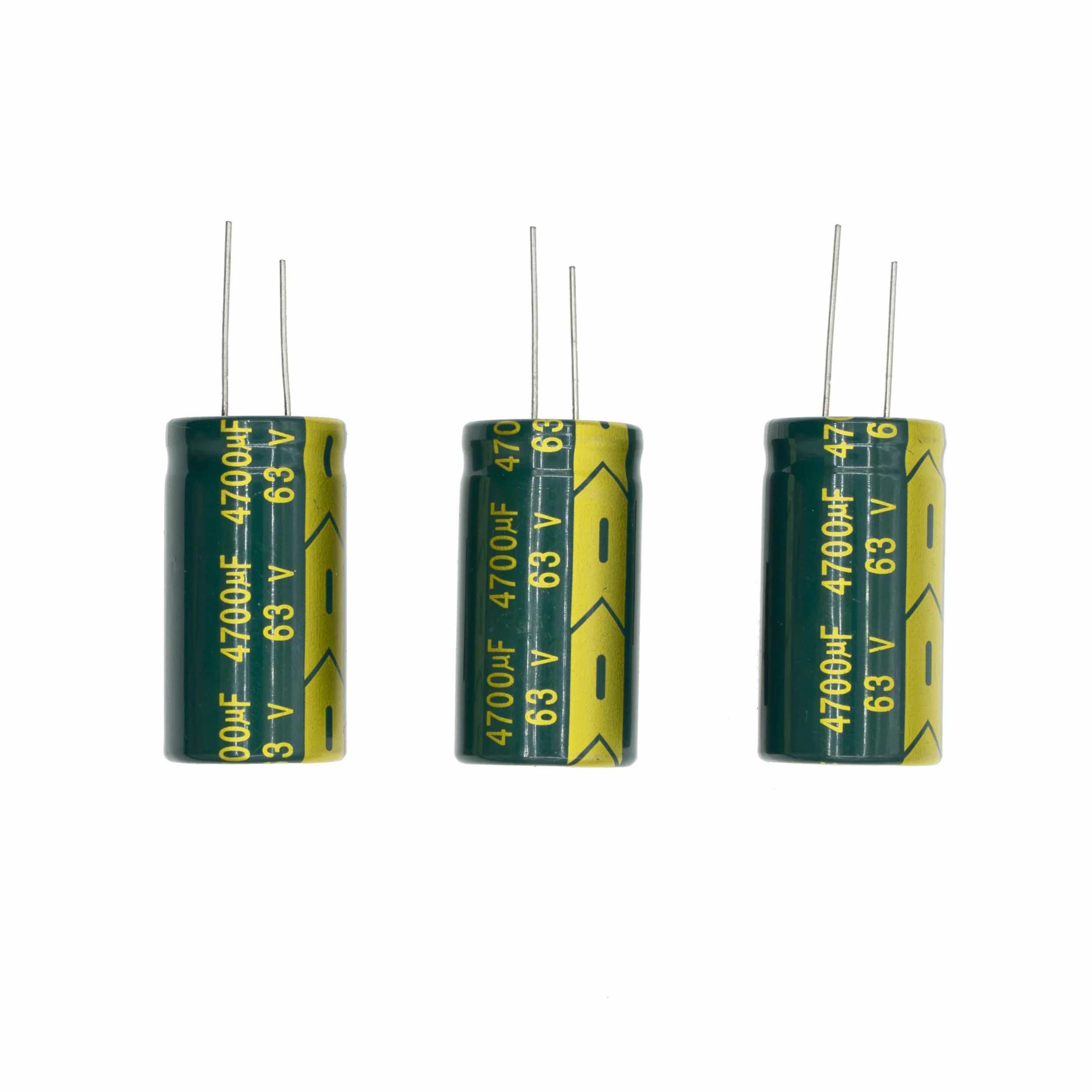 5 pezzi 63V 4700UF 22x40mm Condensatore elettrolitico in alluminio plug-in ad Alta Frequenza LOWESR con manicotto verde 63 Volt 4700 UF