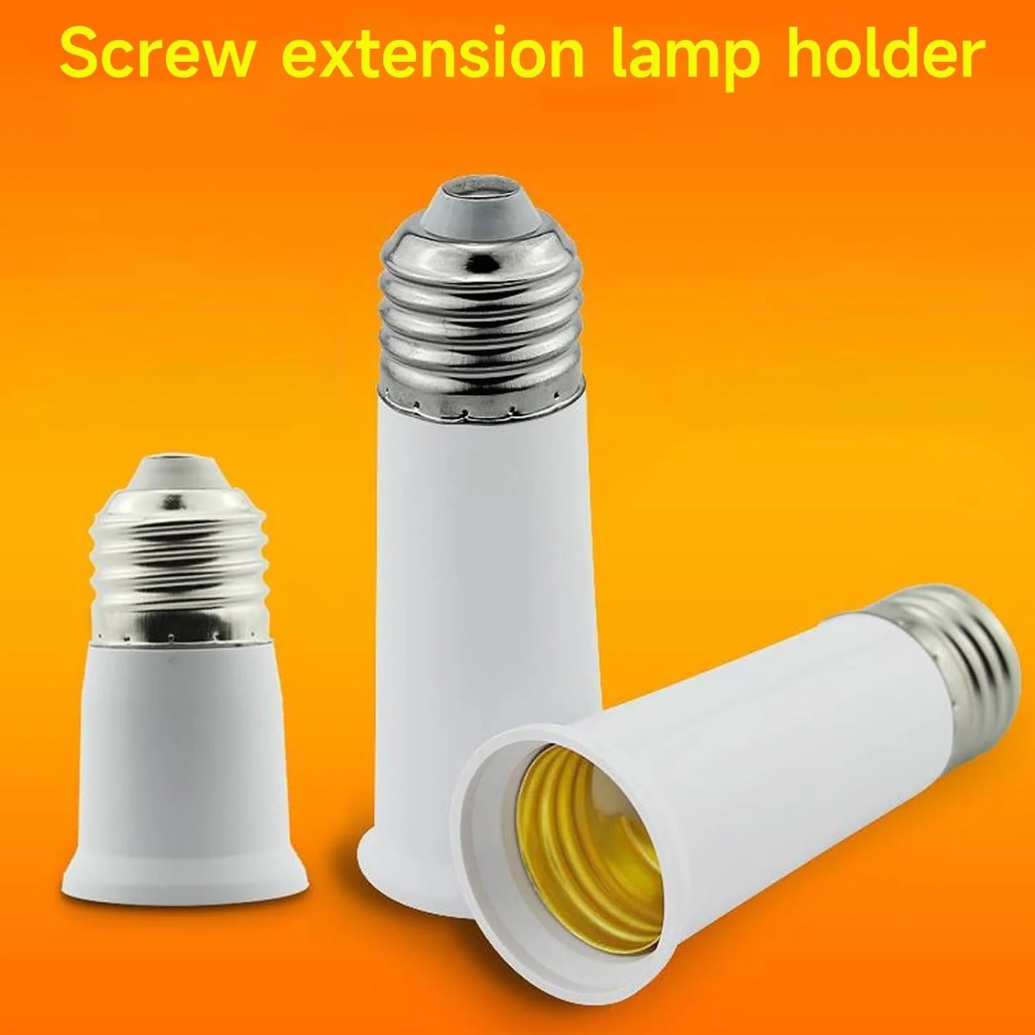 Estensore per presa di luce da E27 a E27 per lampadina media, 65 mm, 95 mm, 120 mm, adattatore di estensione E27, adattatore E27, adattatore di estensione E27 (120 mm)