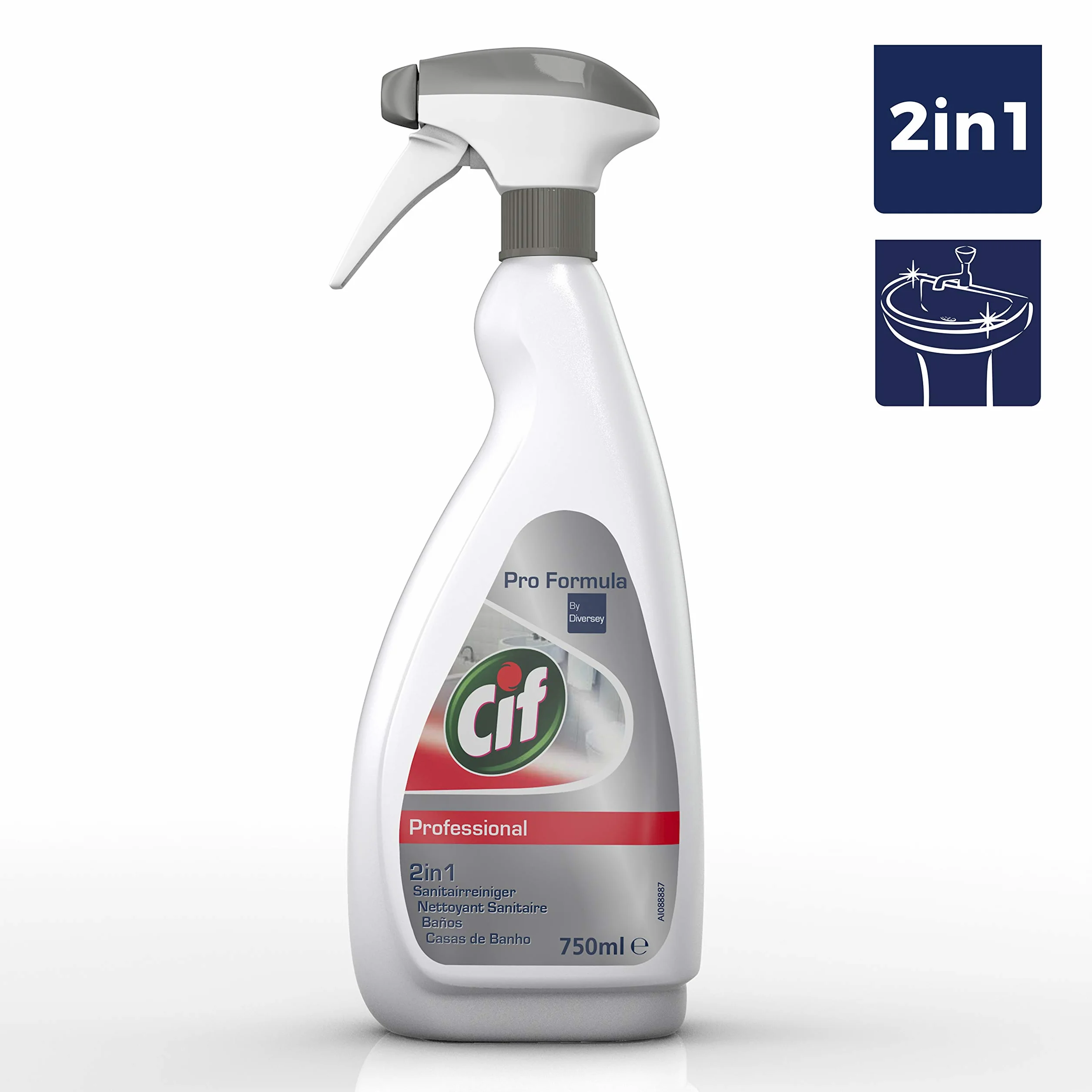 Cif Pro Formula 2in1 Sanitairreiniger, 750ml/sproeiflacon, 6st/doos