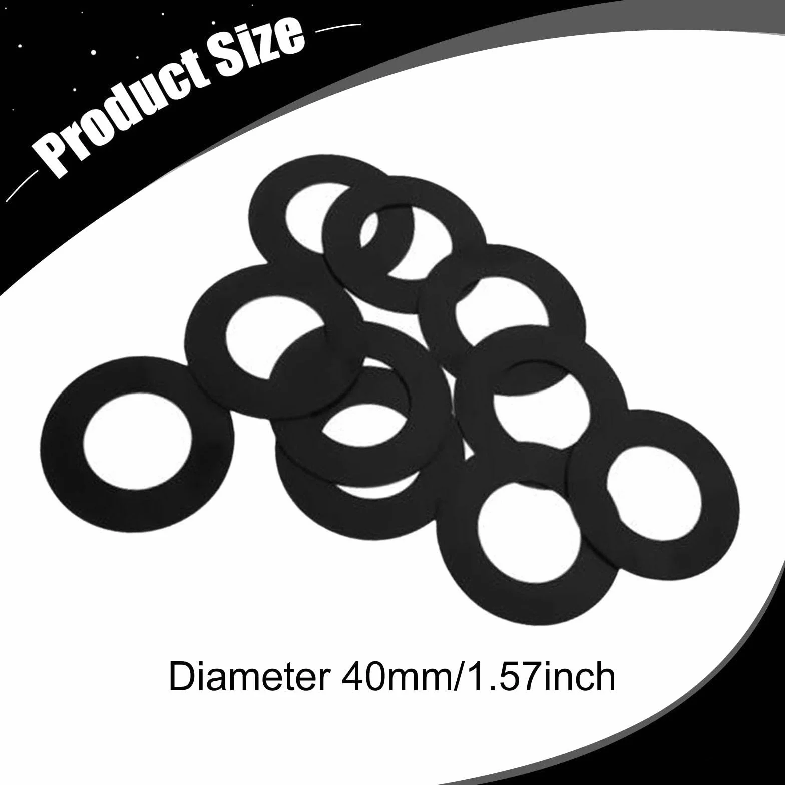 Set di 10 Spessori per Perni Della Benna Da 40 Mm, Guarnizioni per Distanziali per Escavatori per EC35 EC45 EH30