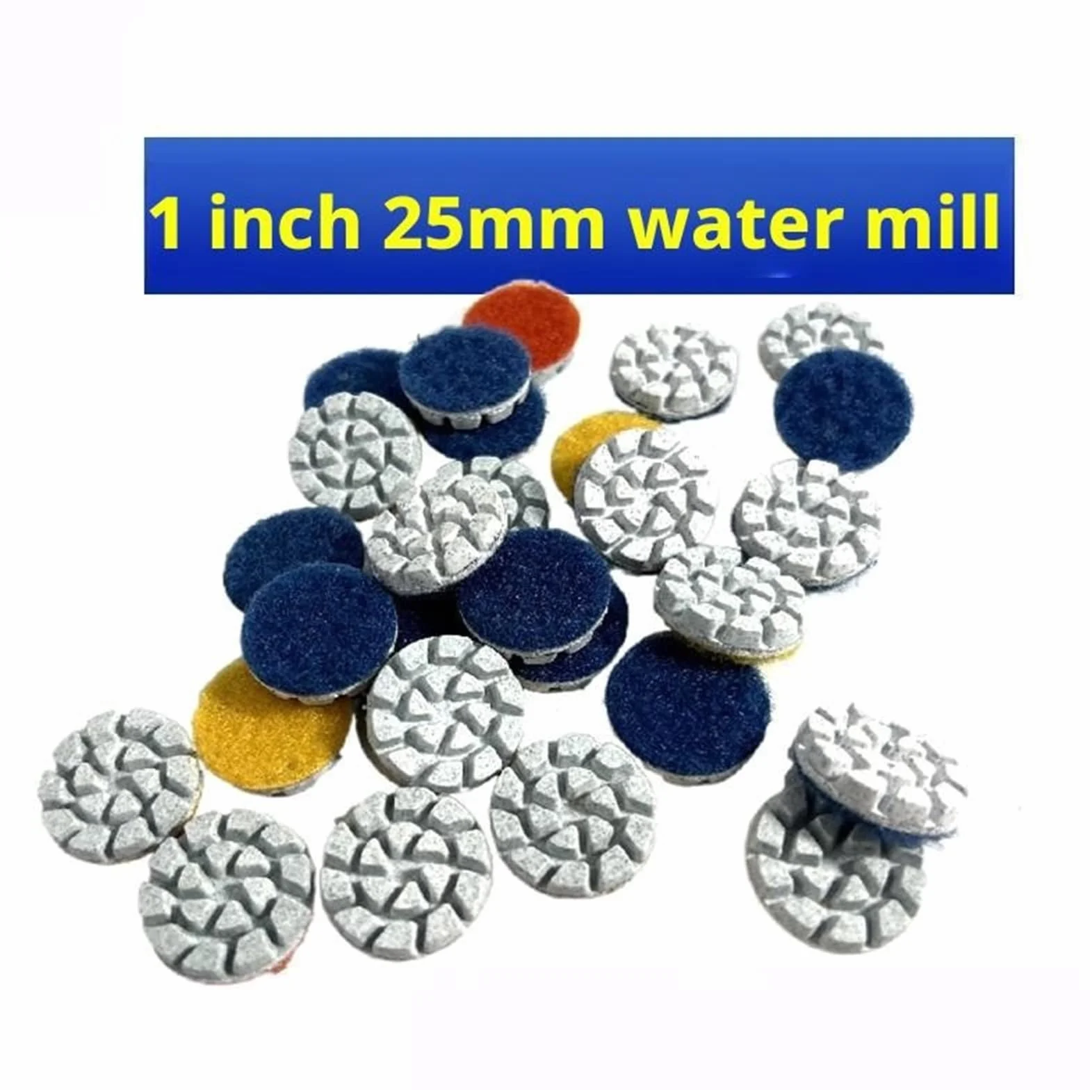 Dischi diamantati lucidatura 25 mm marmo granito pietre preziose autoadesivi resina flessibile 40pcs