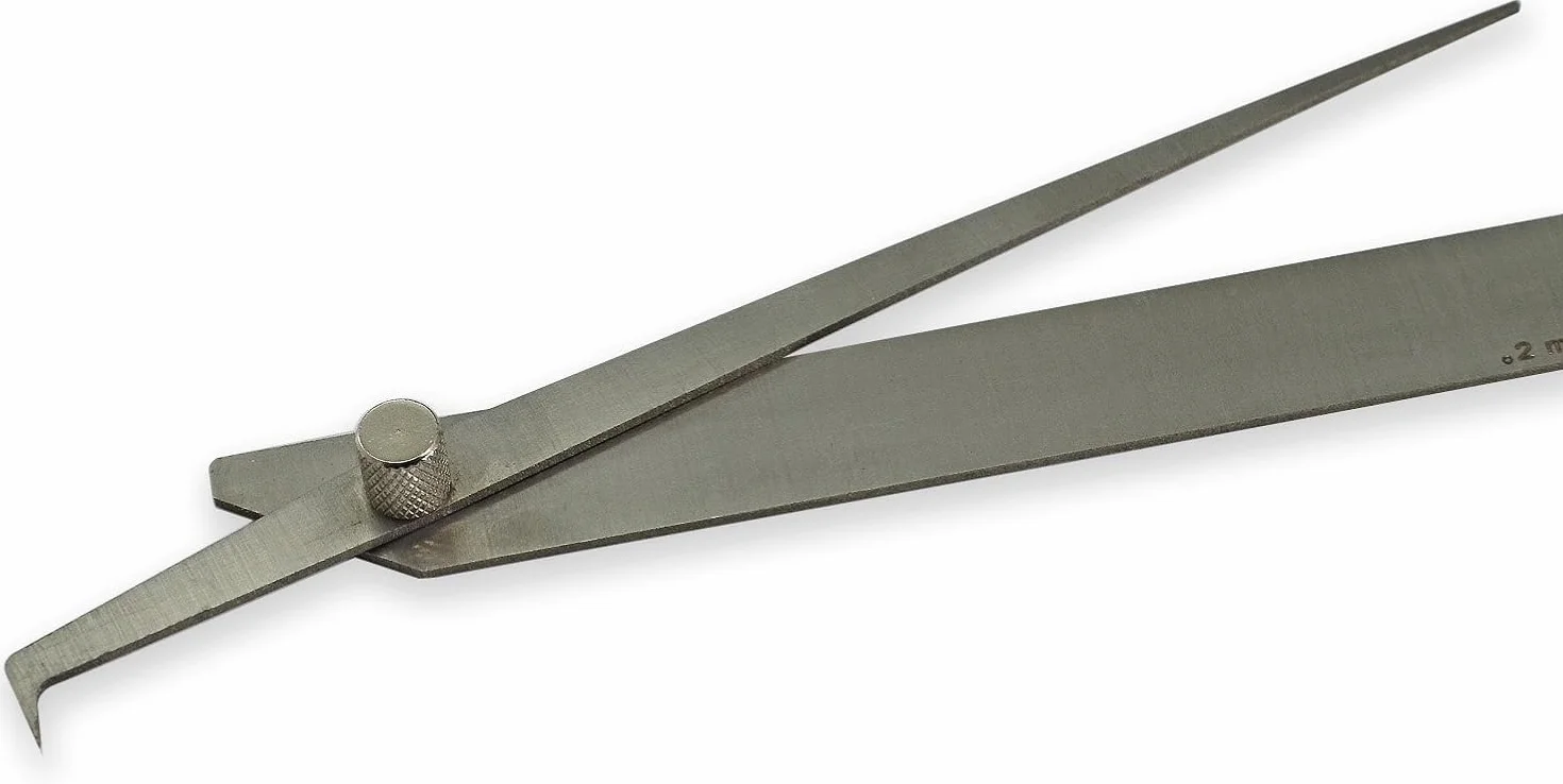RIVERWELD V-Wac Calibro di misurazione saldatura Sottosquadro Altezza corona Buchi Metrico