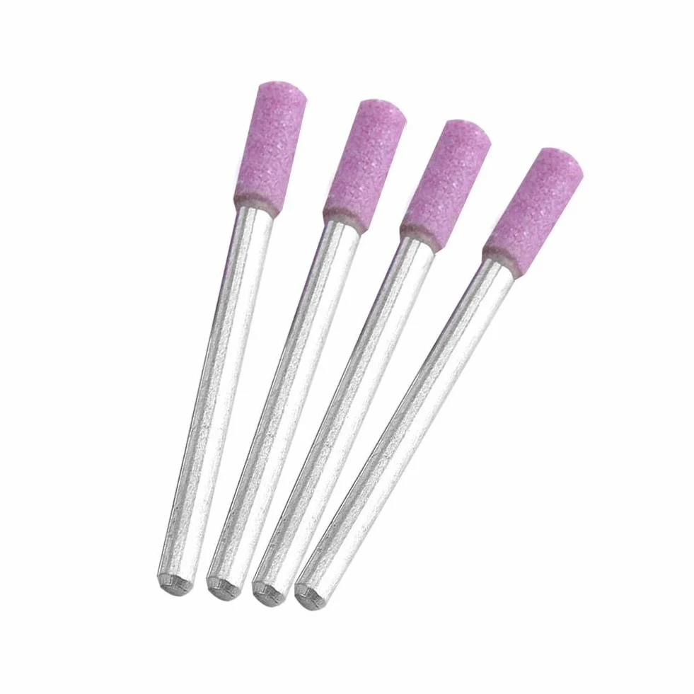 Codolo di rettifica, Punta di, igliare 50 pz/Set Utensili per affilare la Mola con Gambo Rotarys con Testa in Pietra abrasiva da 4 mm per Kit Dremels e Strumento Rotarys C